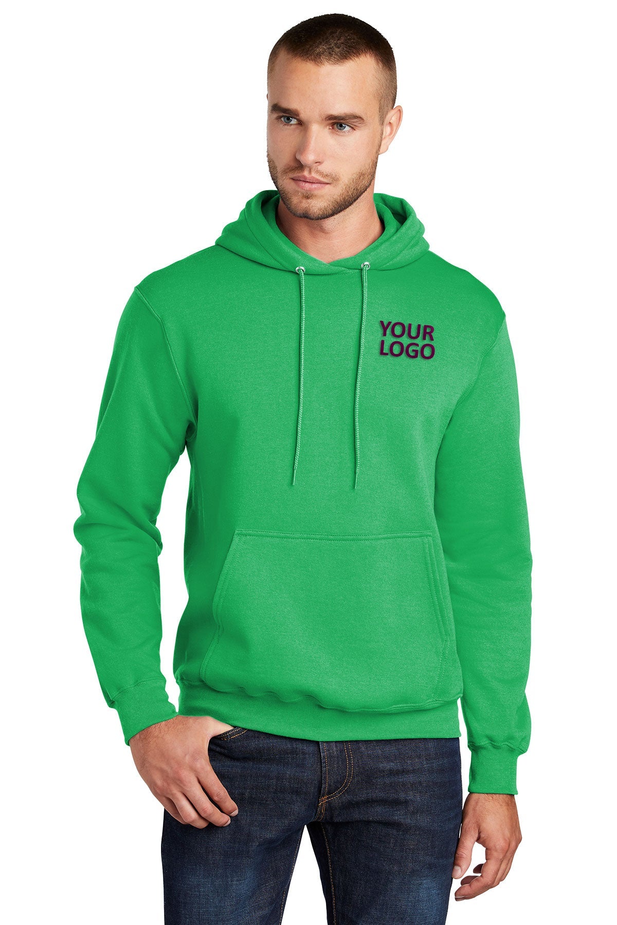 port & company clover green pc78h custom sweatshirts for business