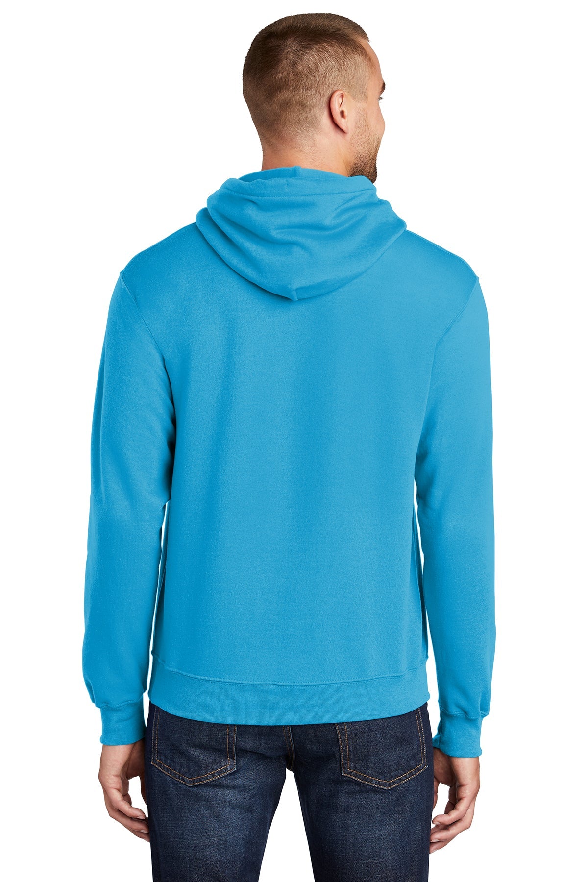 port & company_pc78h _neon blue_company_logo_sweatshirts