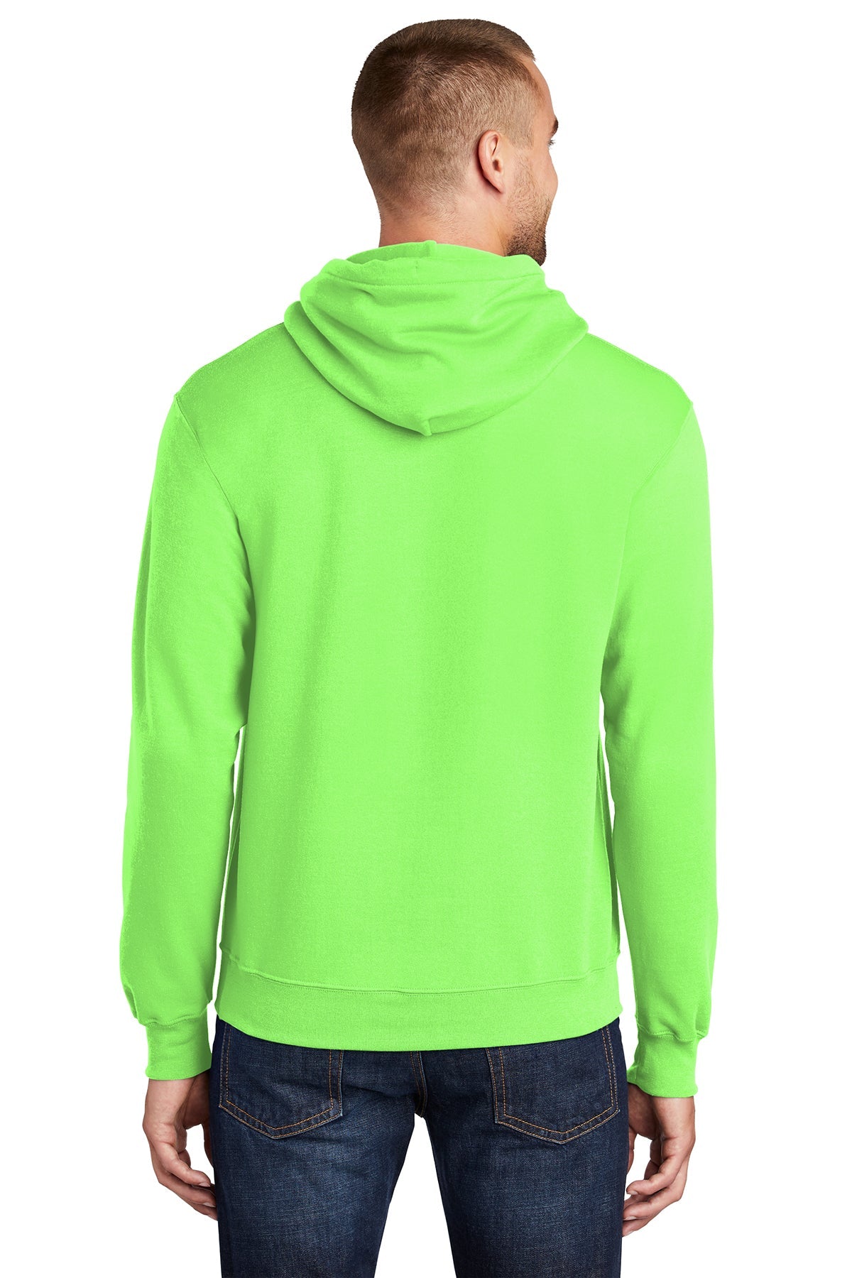 Neon green hooded sweatshirt hotsell