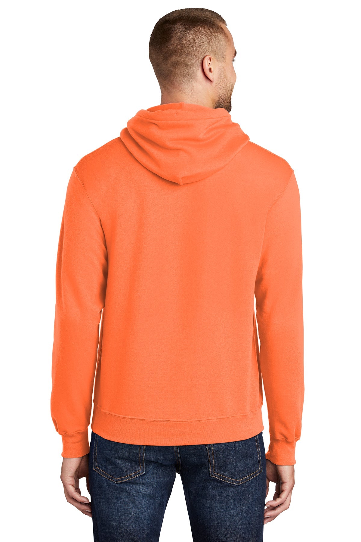 port & company_pc78h _neon orange_company_logo_sweatshirts