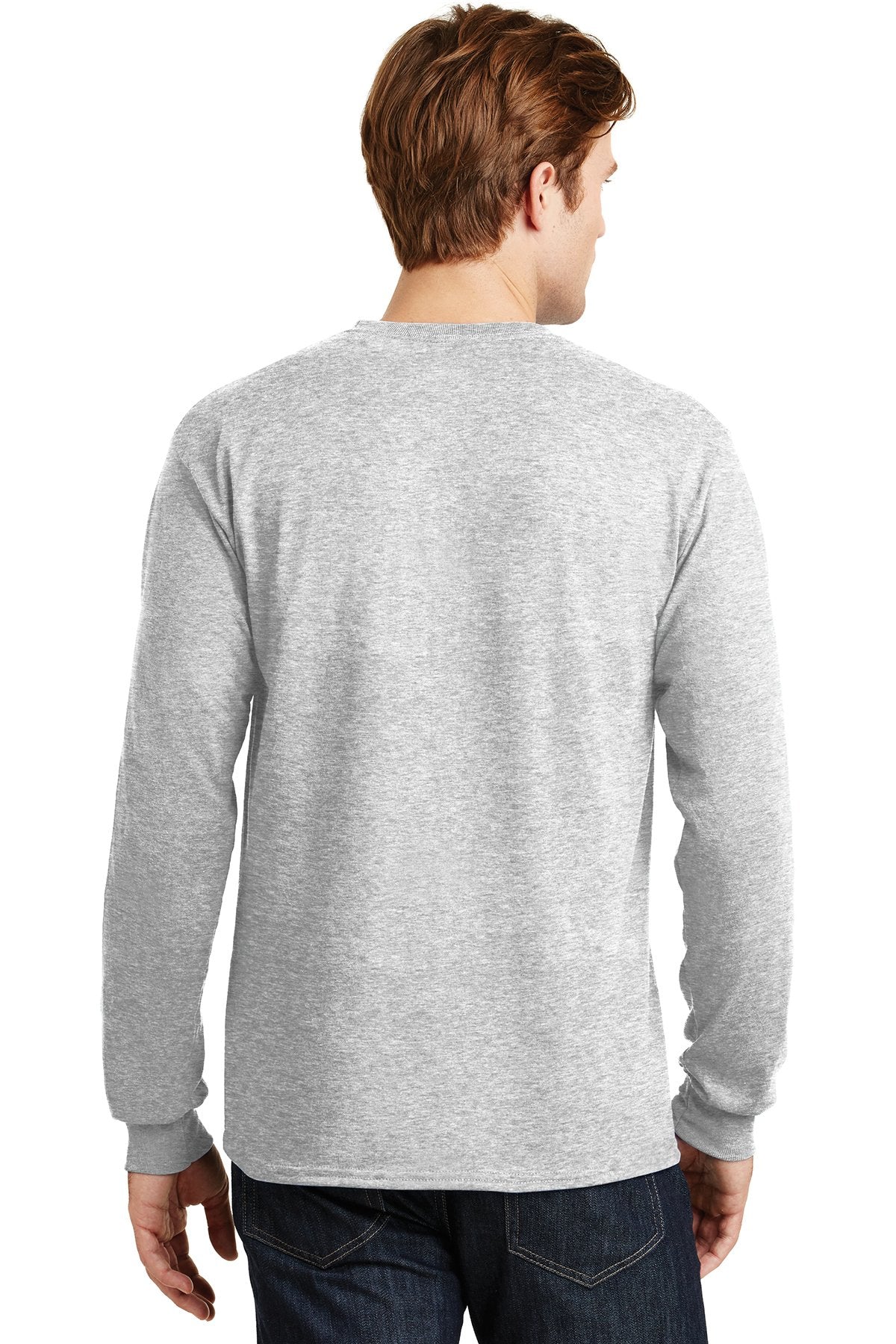 gildan dryblend cotton poly long sleeve t shirt 8400 ash grey