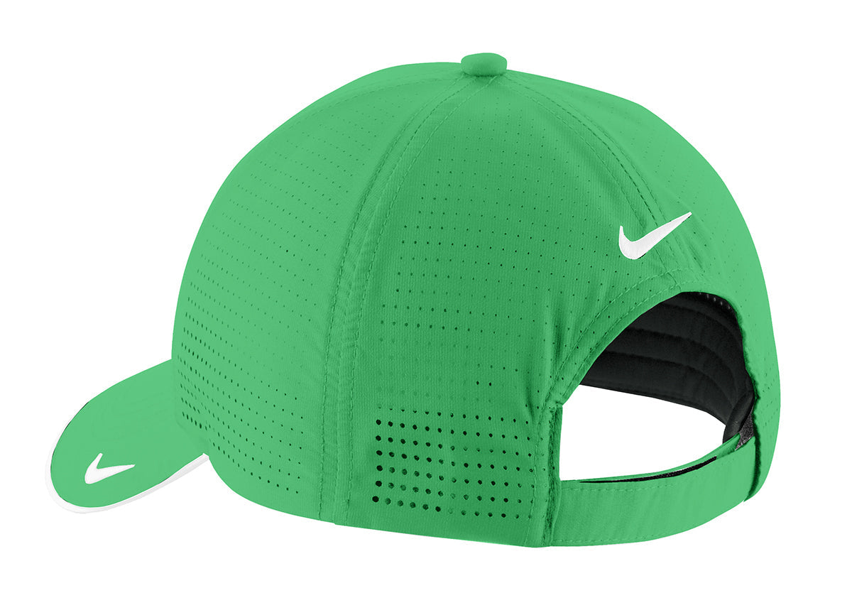 Nike Dri-FIT Swoosh Perforated Customized Caps, Lucky Green