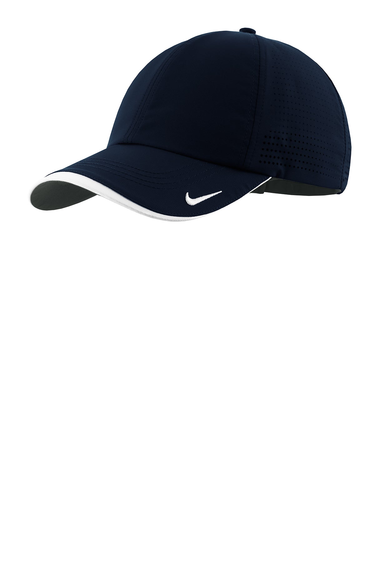 Nike Dri-FIT Swoosh Perforated Customized Caps, Navy