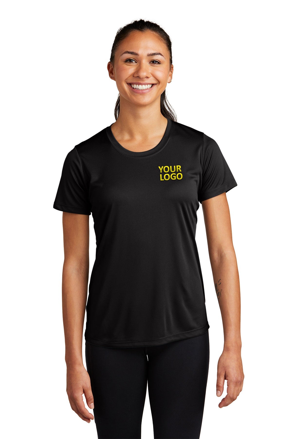 Sport-Tek Ladies PosiCharge Competitor Tee LST350 Black [Launch by Lead Apparel]