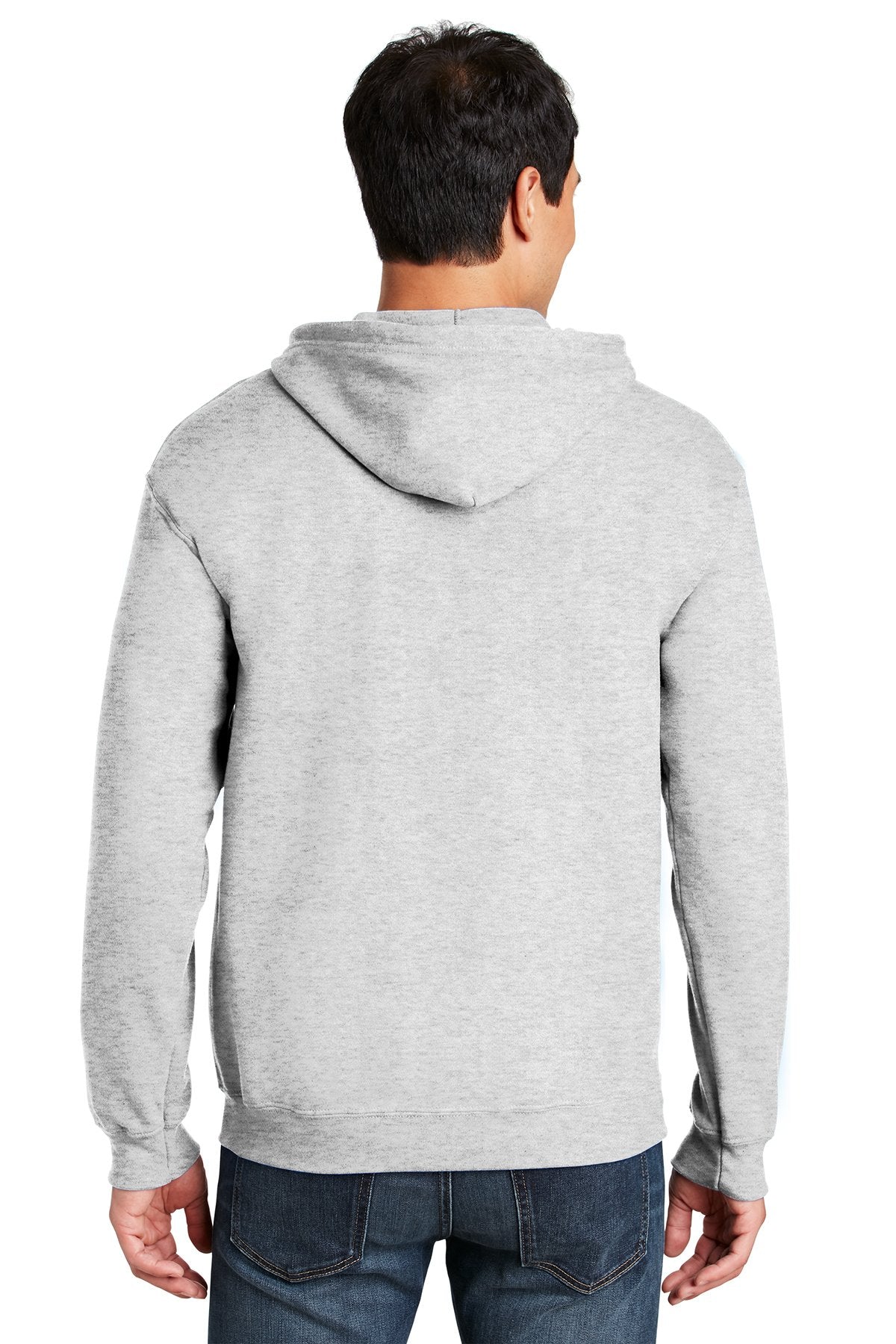 Gildan Heavy Blend Full Zip Hooded Sweatshirt Ash Grey