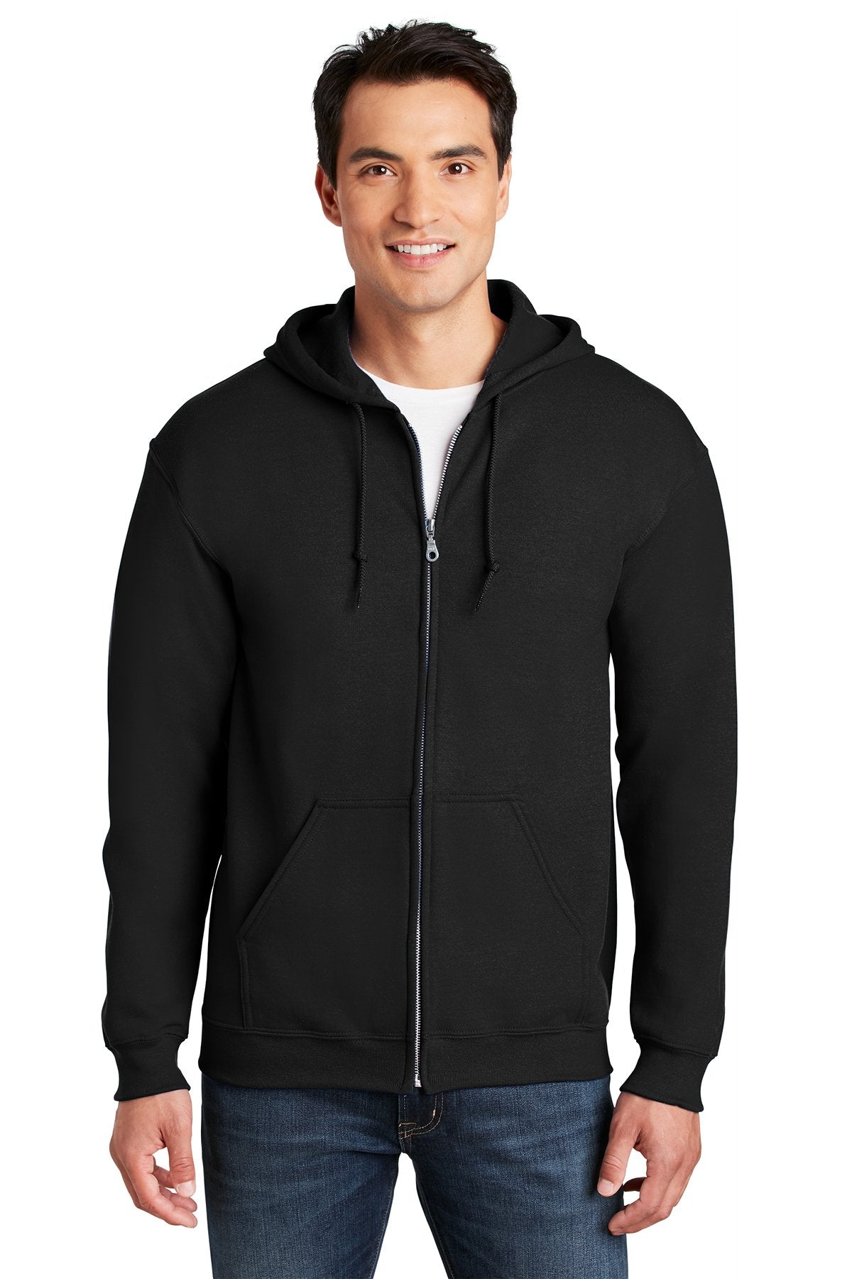 Gildan Black 18600 custom embroidery sweatshirts