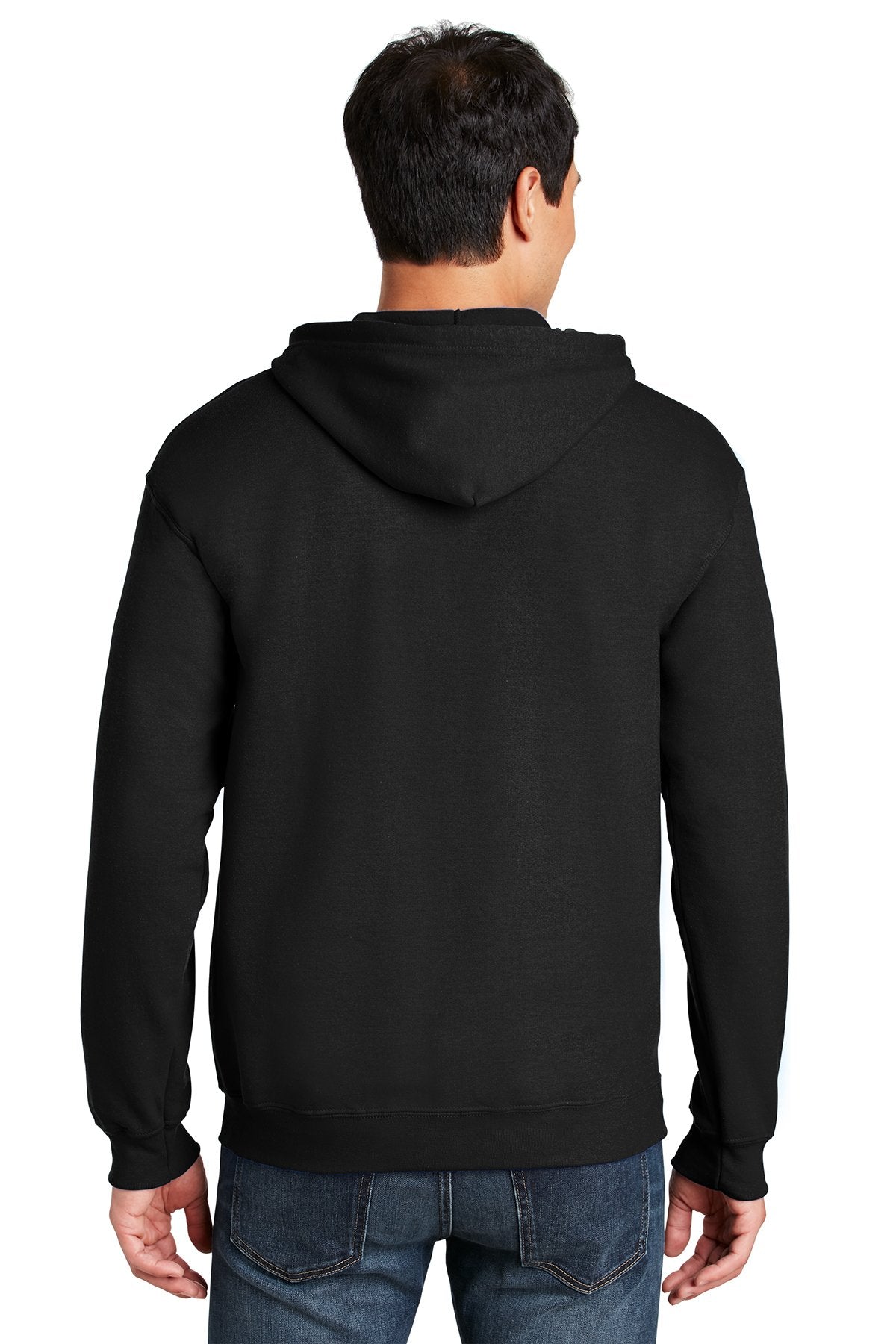 Gildan Heavy Blend Full Zip Hooded Sweatshirt Black