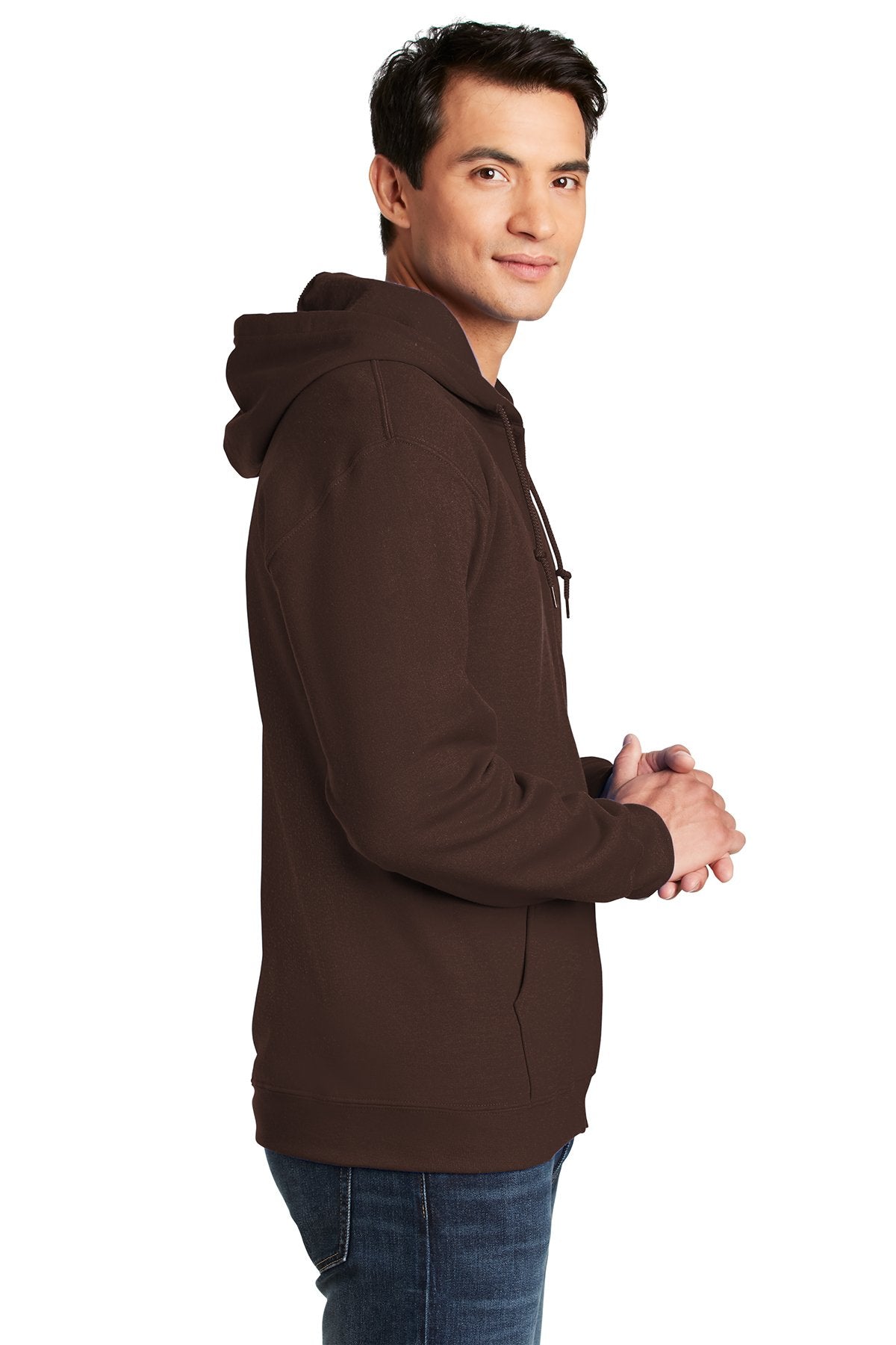 Gildan Heavy Blend Full Zip Hooded Sweatshirt Dark Chocolate