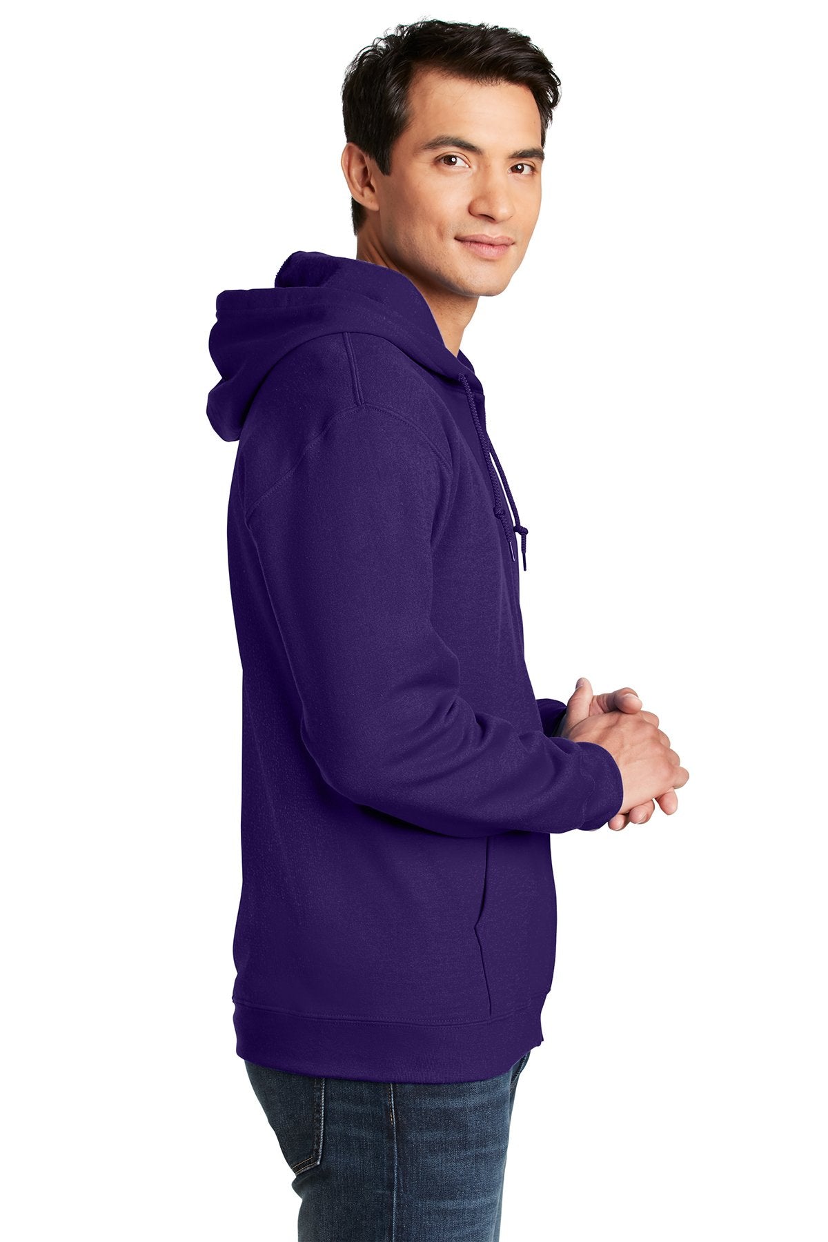 Gildan Heavy Blend Full Zip Hooded Sweatshirt Purple