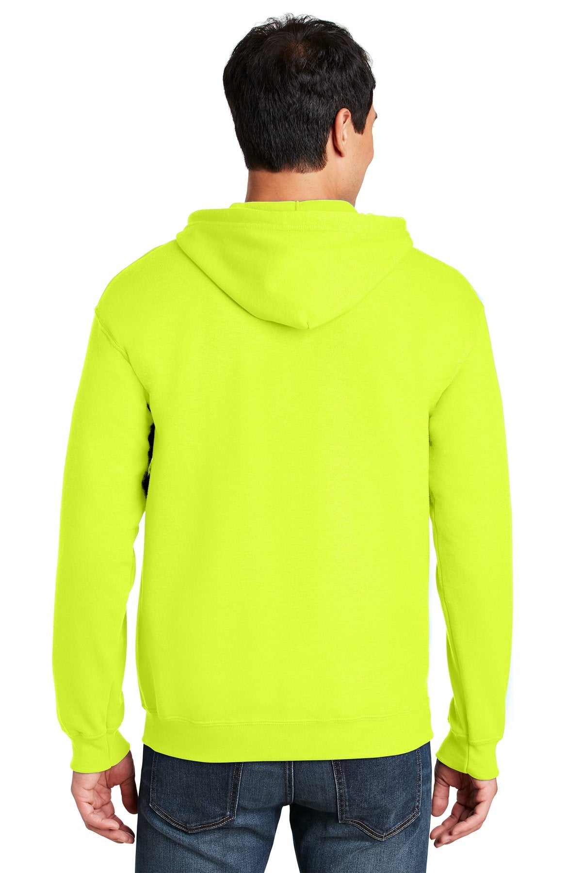 Gildan Heavy Blend Full Zip Hooded Sweatshirt Safety Green