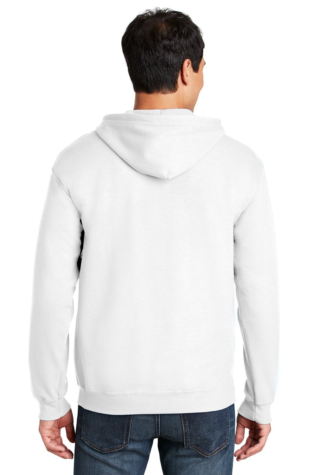 Gildan Heavy Blend Full Zip Hooded Sweatshirt White