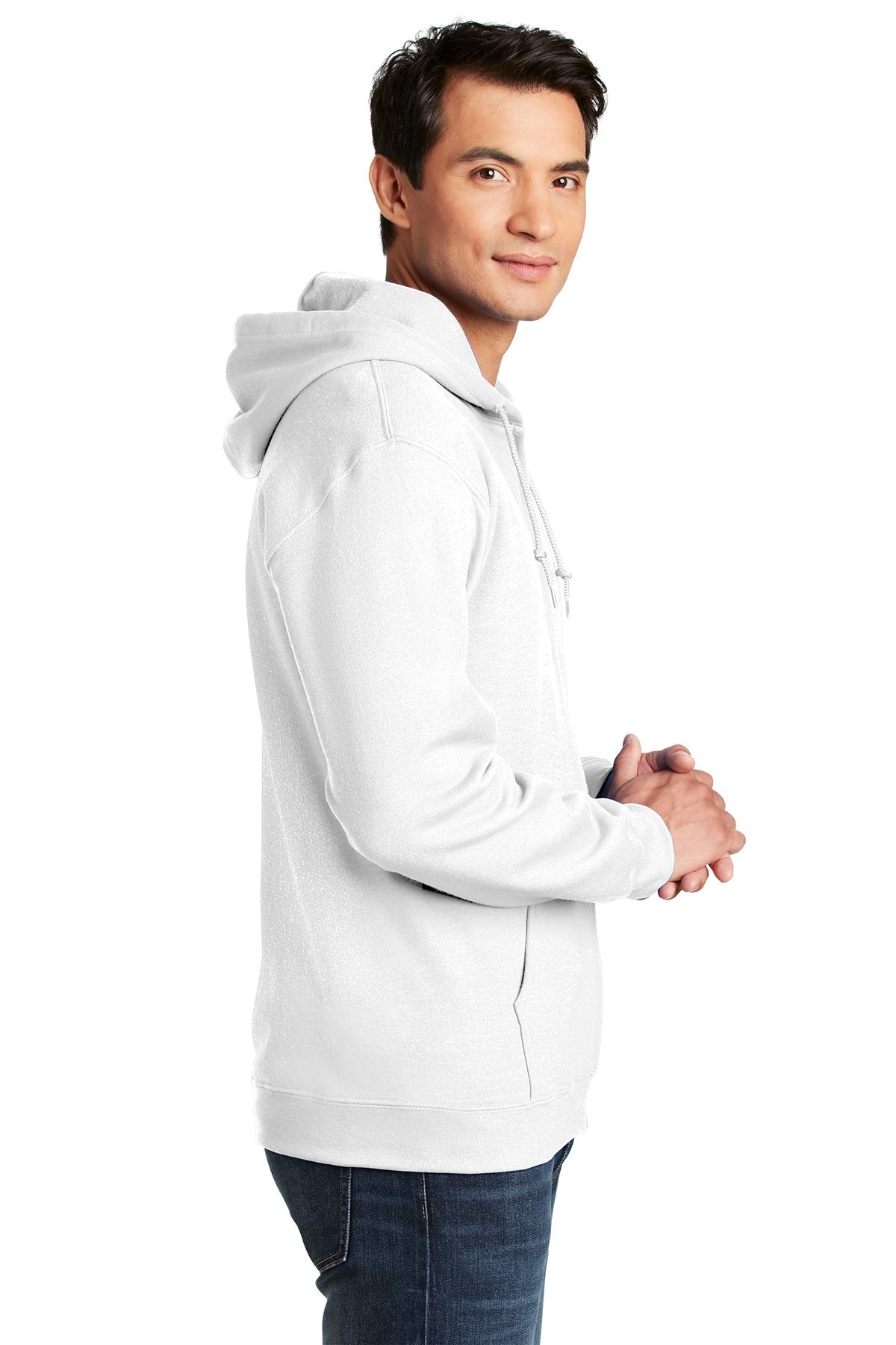 Gildan Heavy Blend Full Zip Hooded Sweatshirt White