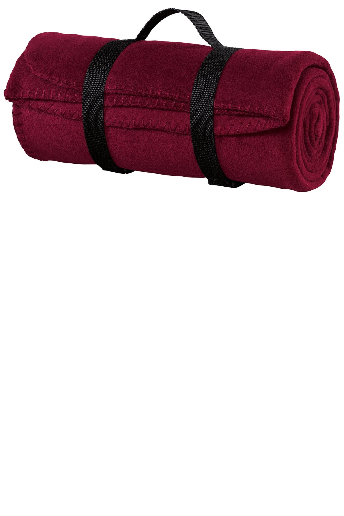 Port Authority - Value Fleece Custom Blankets with Strap, Maroon