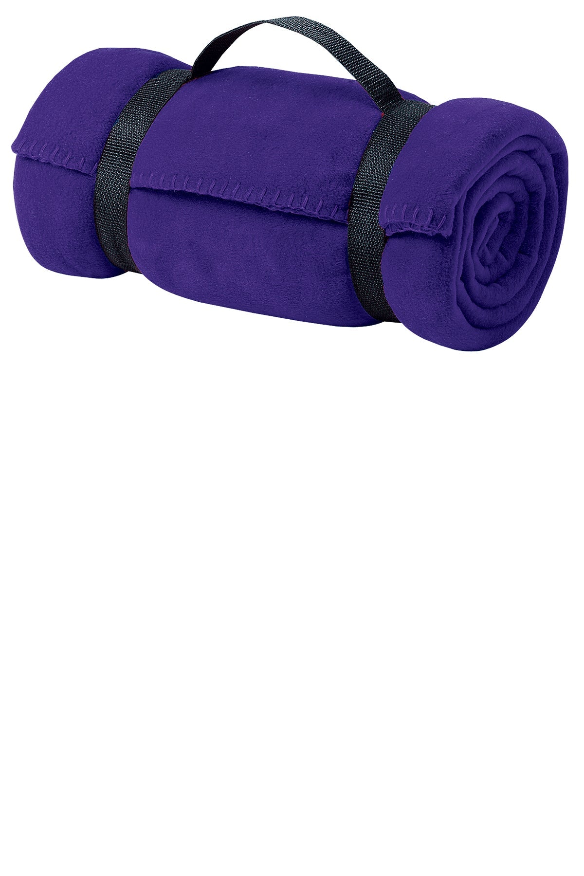Port Authority - Value Fleece Custom Blankets with Strap, Purple