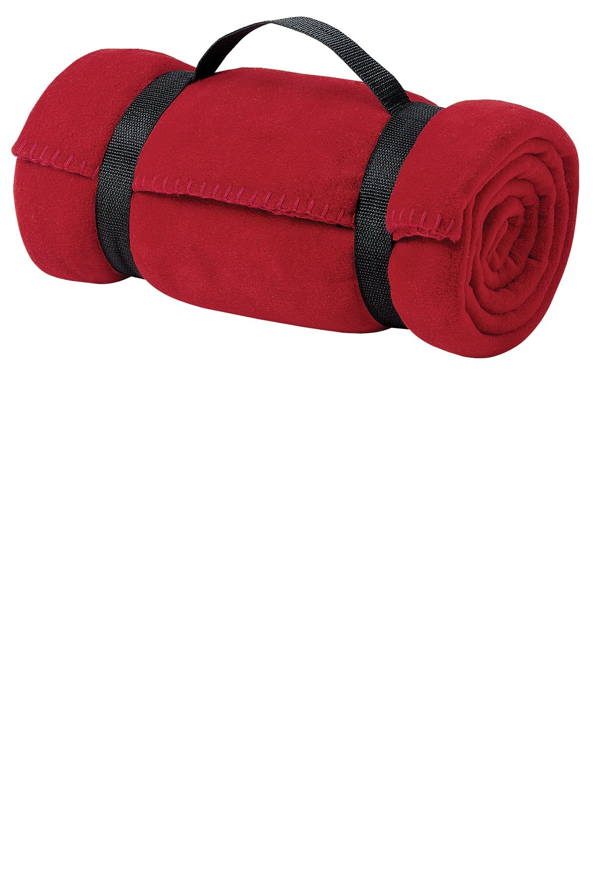 Port Authority - Value Fleece Custom Blankets with Strap, Red