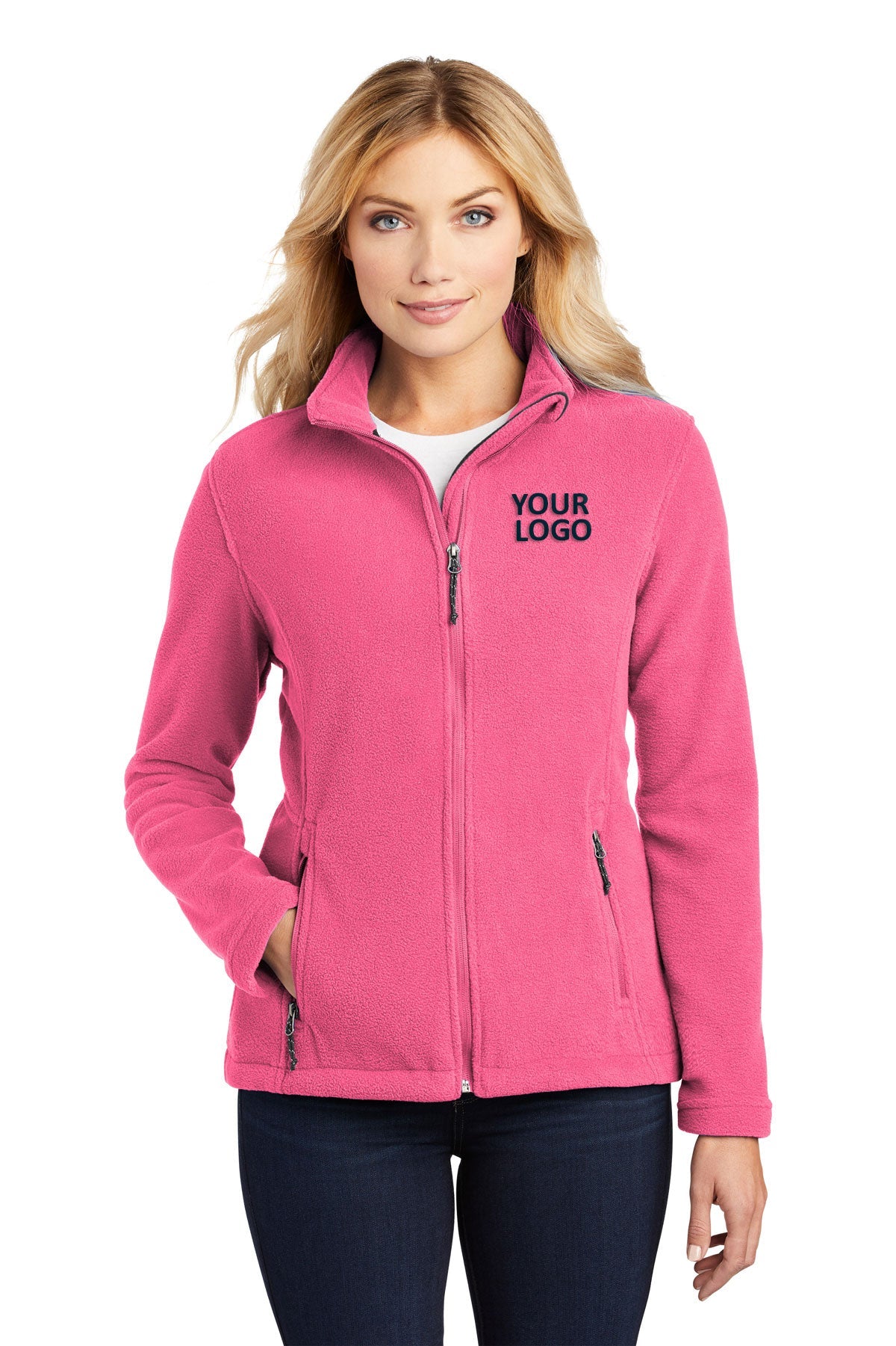 Port Authority Ladies Value Fleece Jacket L217 Pink Blossom
