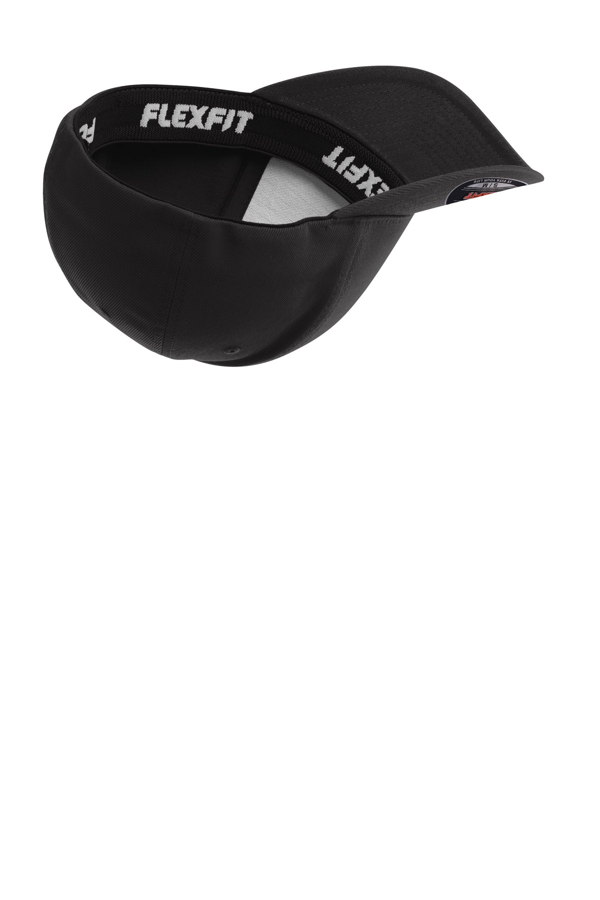 Sport-Tek Flexfit Custom Performance Solid Caps, Black