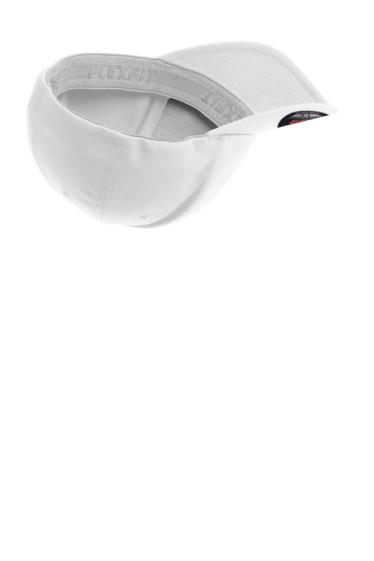 Sport-Tek Flexfit Custom Performance Solid Caps, White