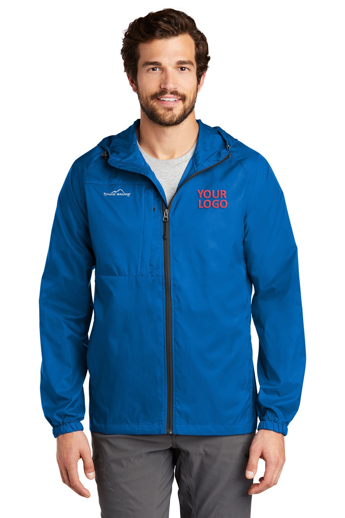 Eddie Bauer Brilliant Blue EB500 custom logo jackets