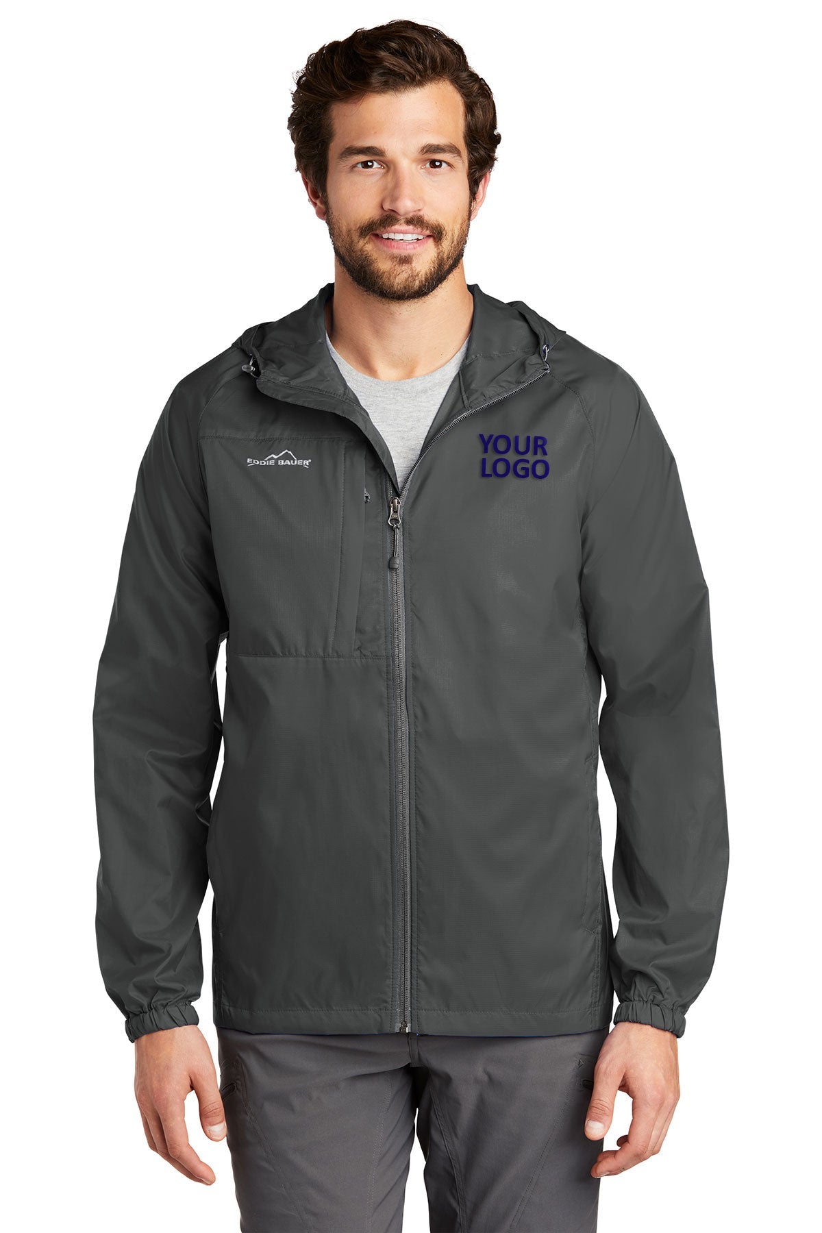 Eddie Bauer Grey Steel EB500 custom logo jackets