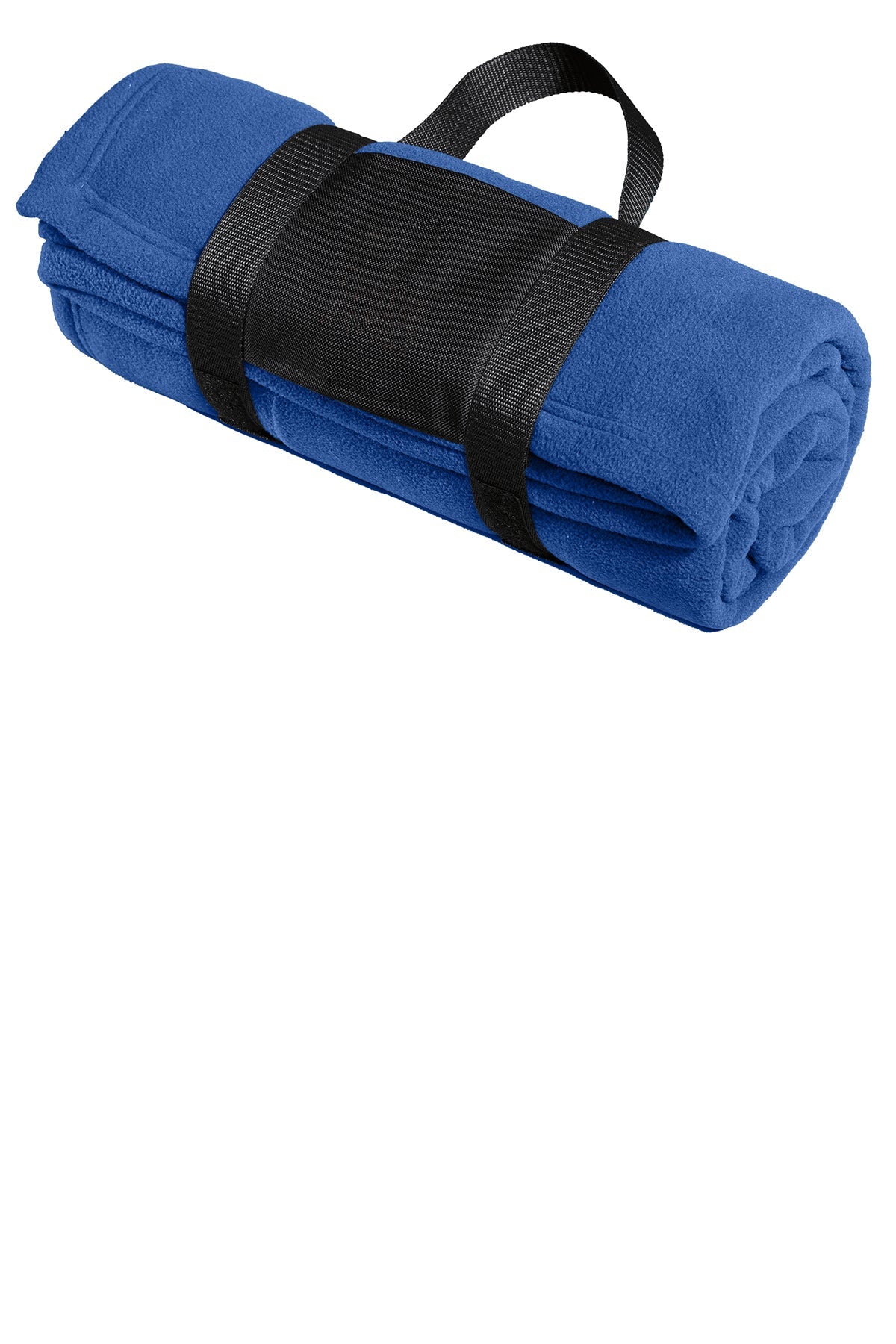 Port Authority Fleece Branded Blankets with Carrying Strap, True Royal