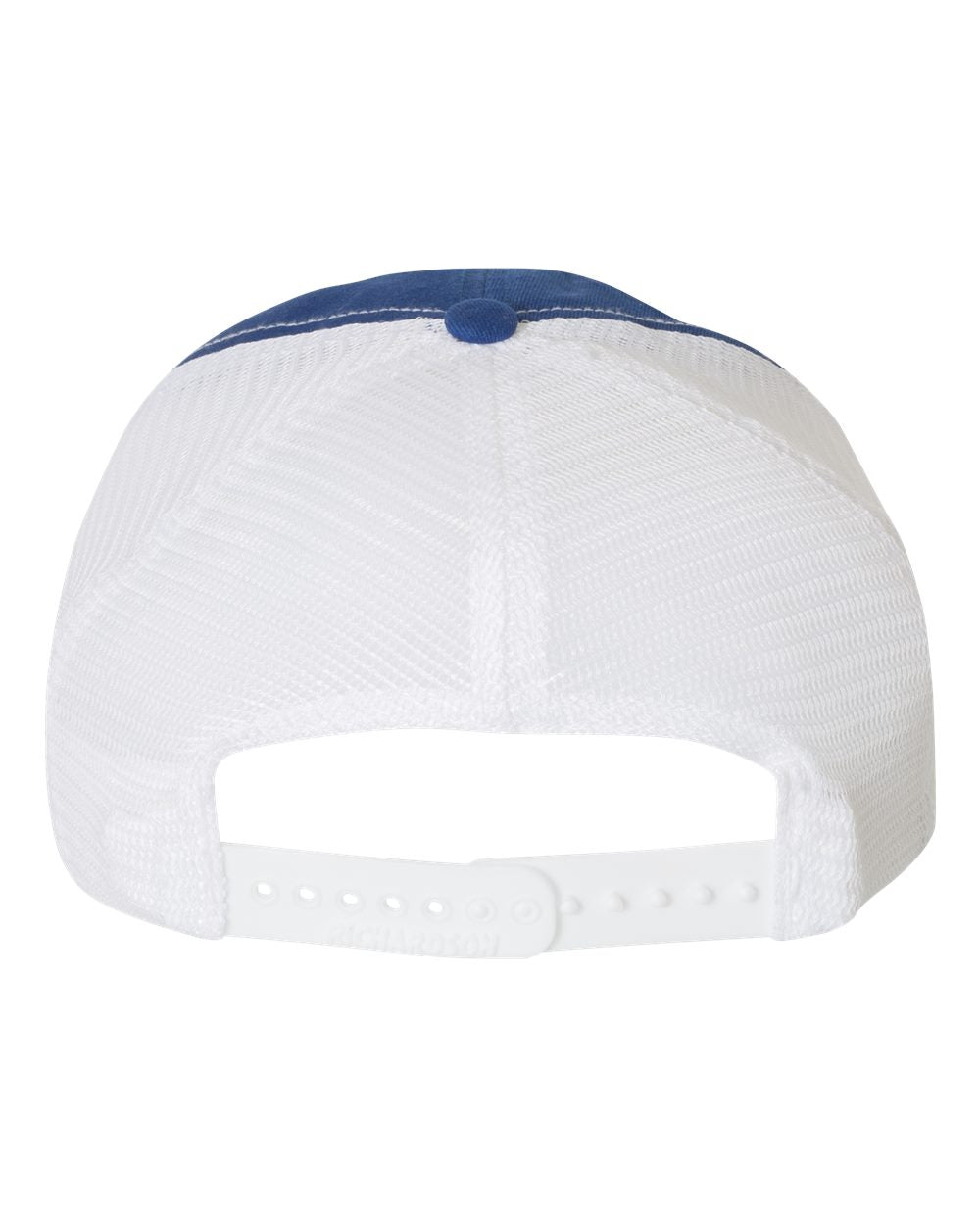 Richardson Garment-Washed Customized Trucker Caps, Royal White