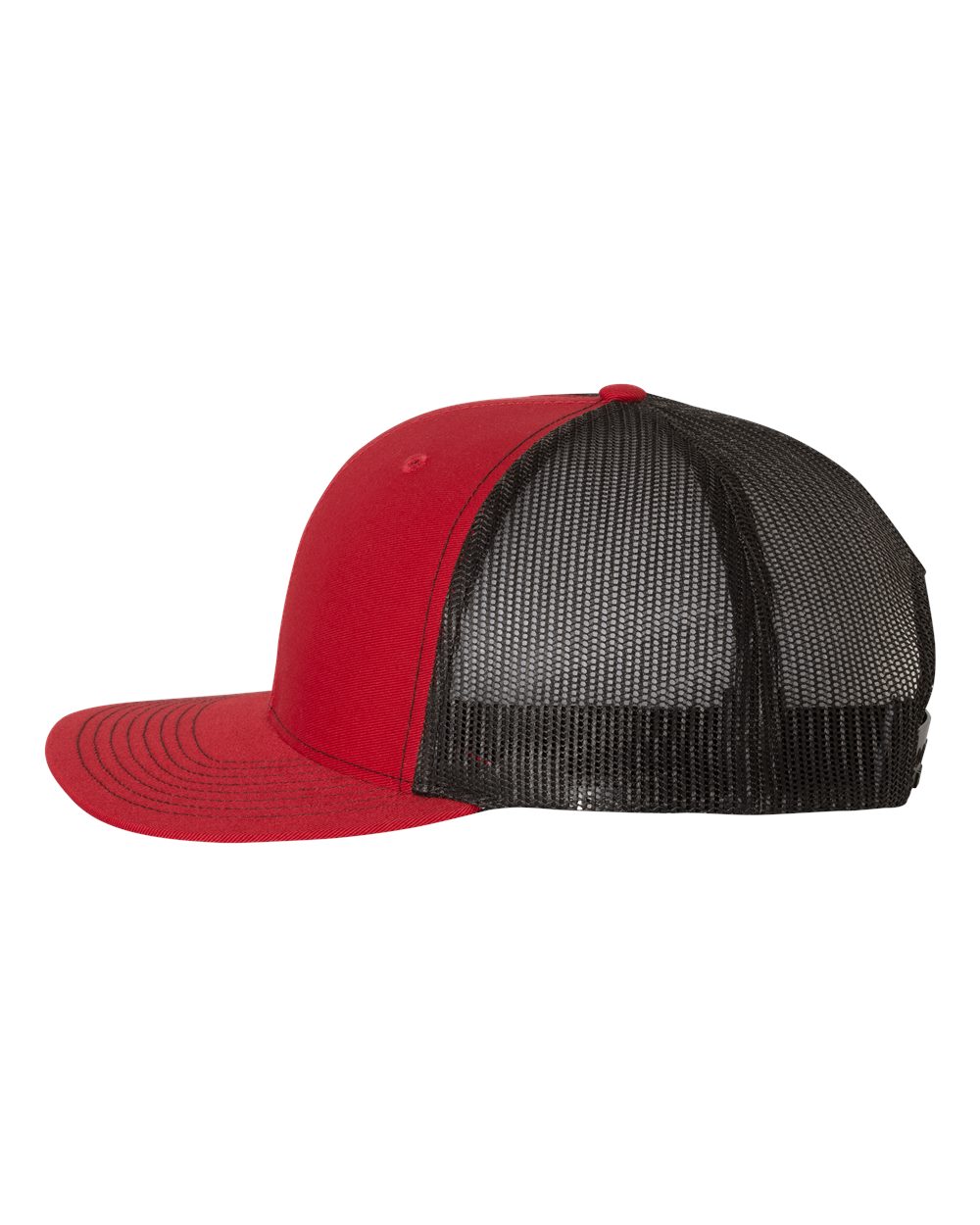 Richardson Adjustable Custom Snapback Trucker Caps, Red Black