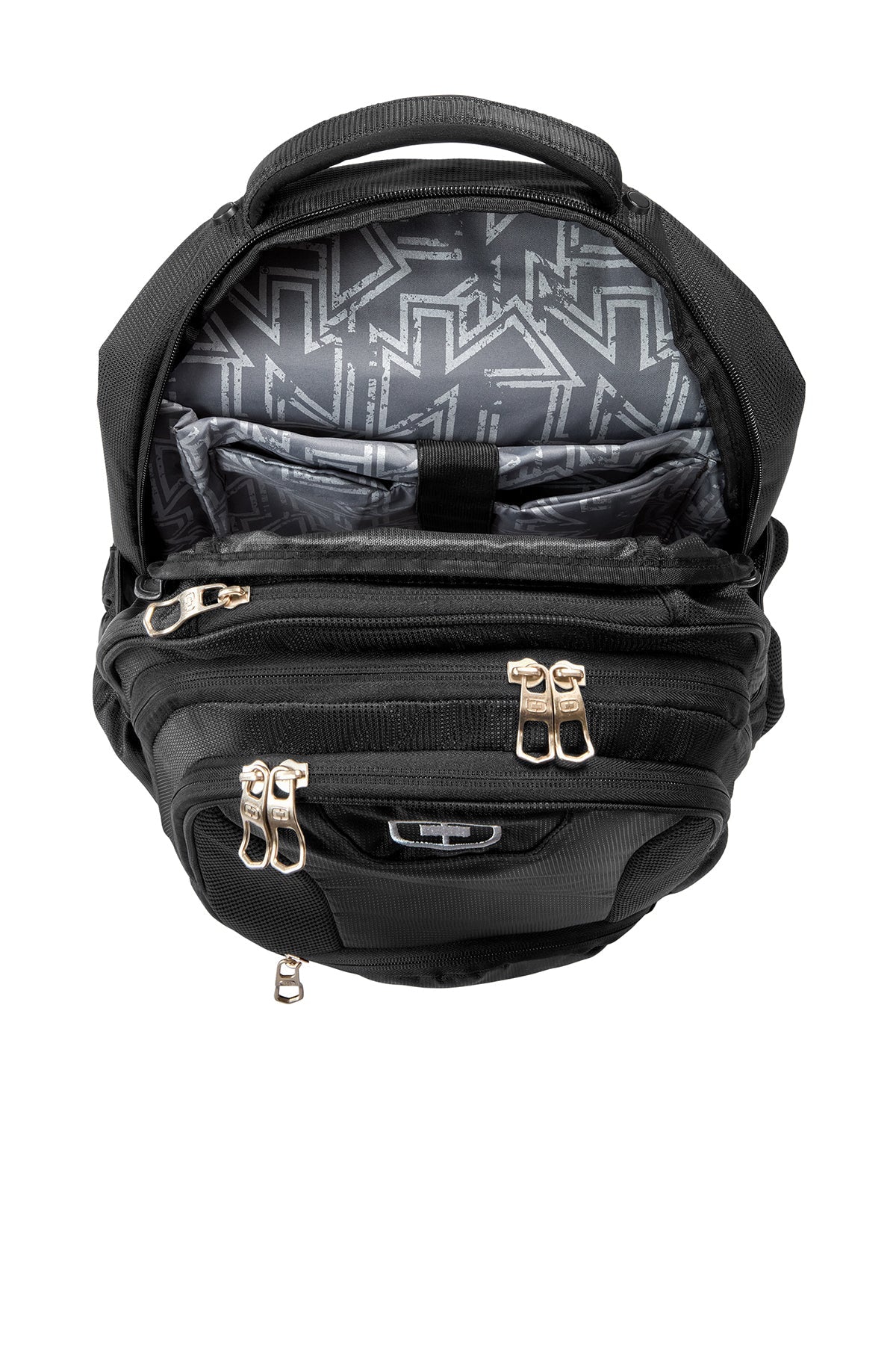 OGIO Bullion Customzied Backpacks, Black/Silver