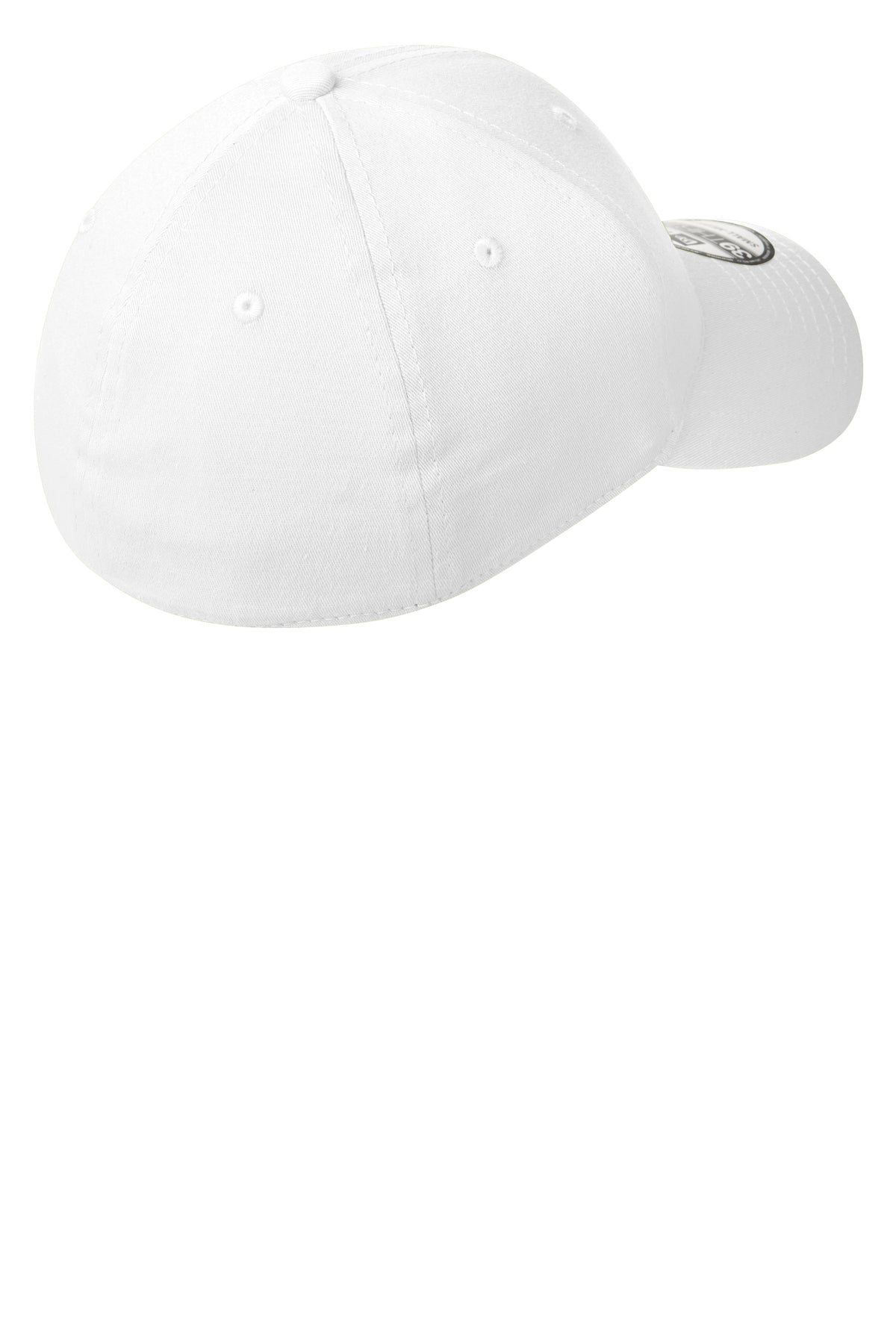 New Era Structured Stretch Custom Caps, White