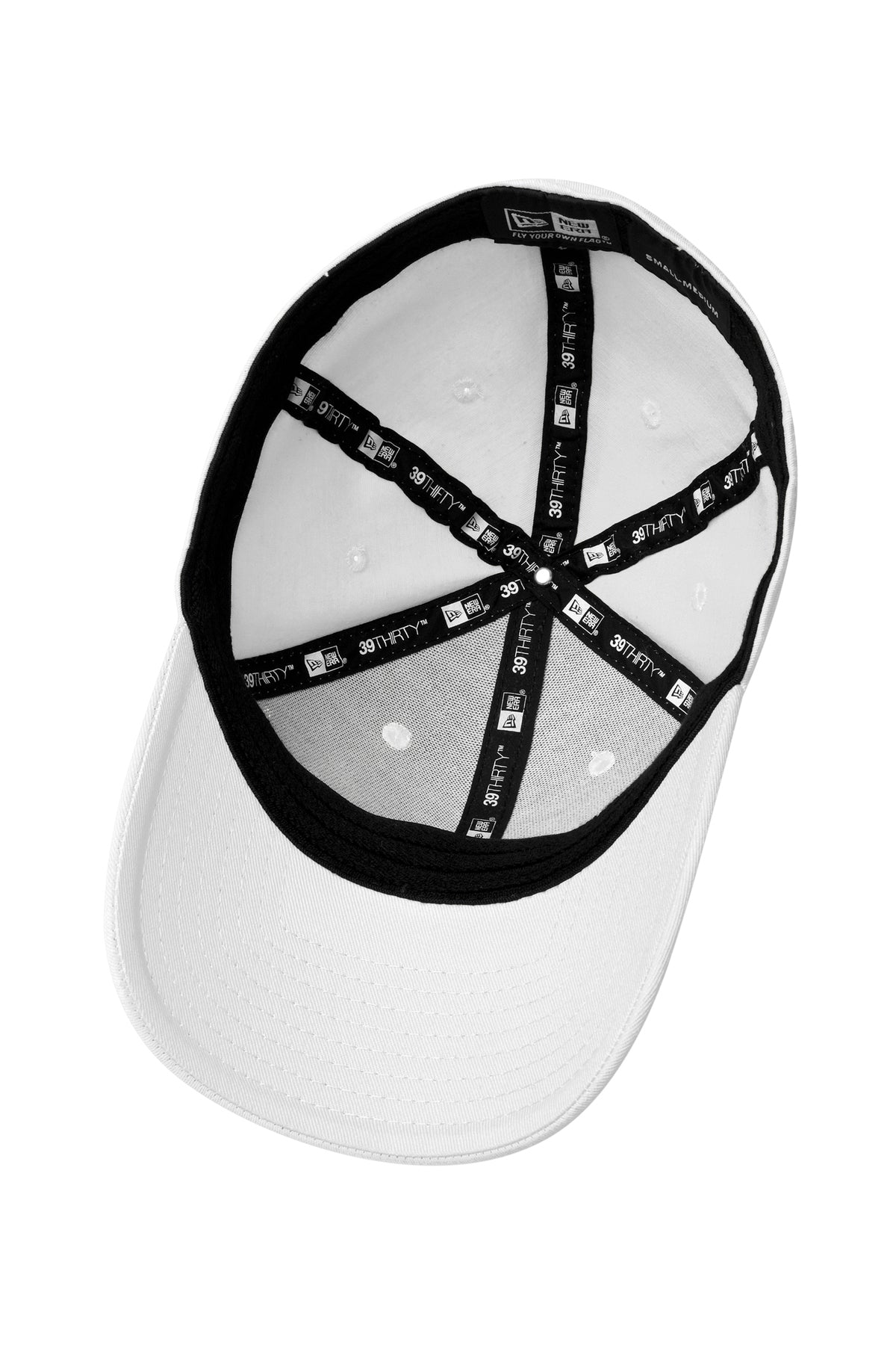 New Era Structured Stretch Custom Caps, White