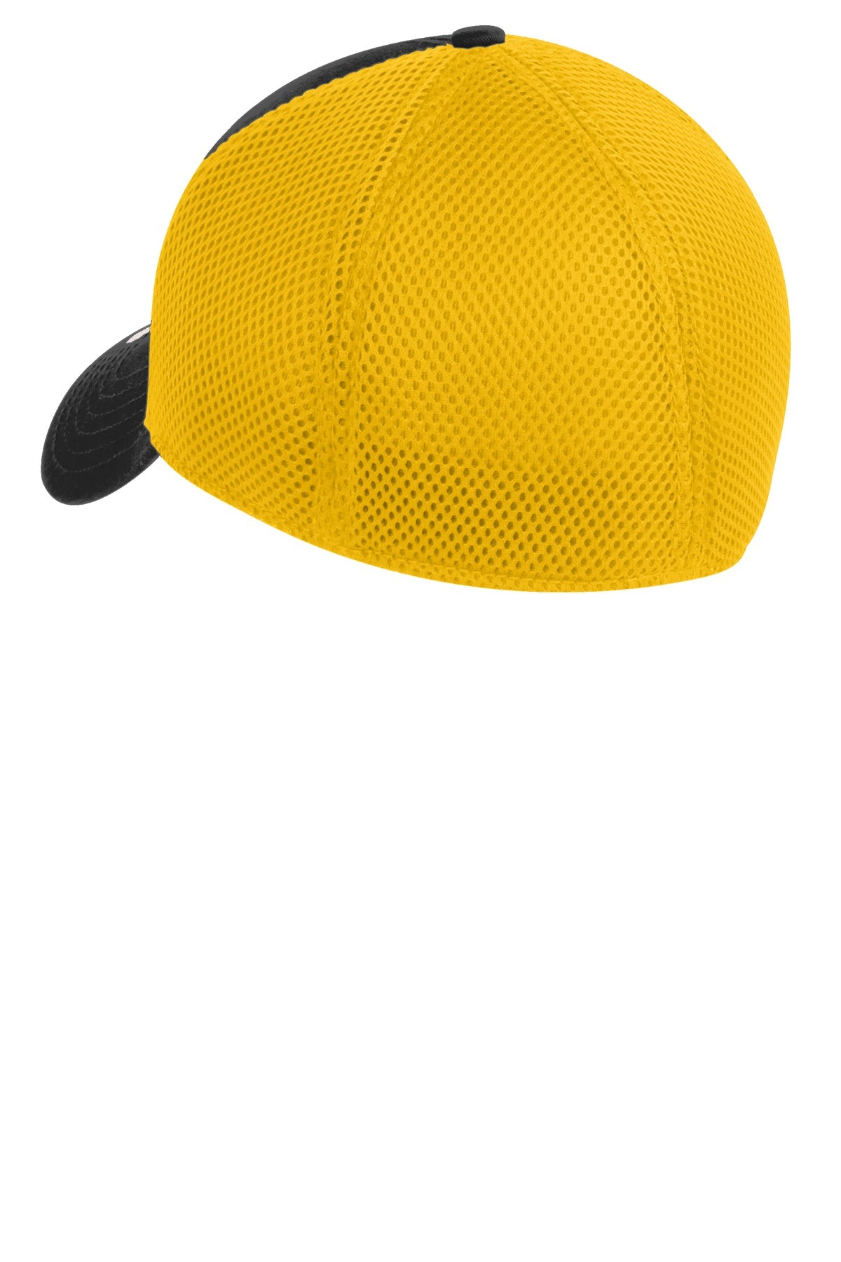 New Era Stretch Mesh Customized Caps, Black/Gold