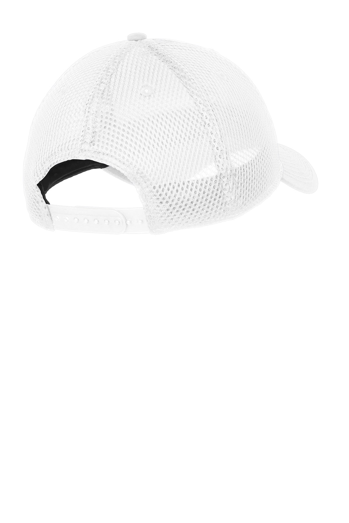 New Era Snapback Contrast Front Mesh Customized Caps, White/White