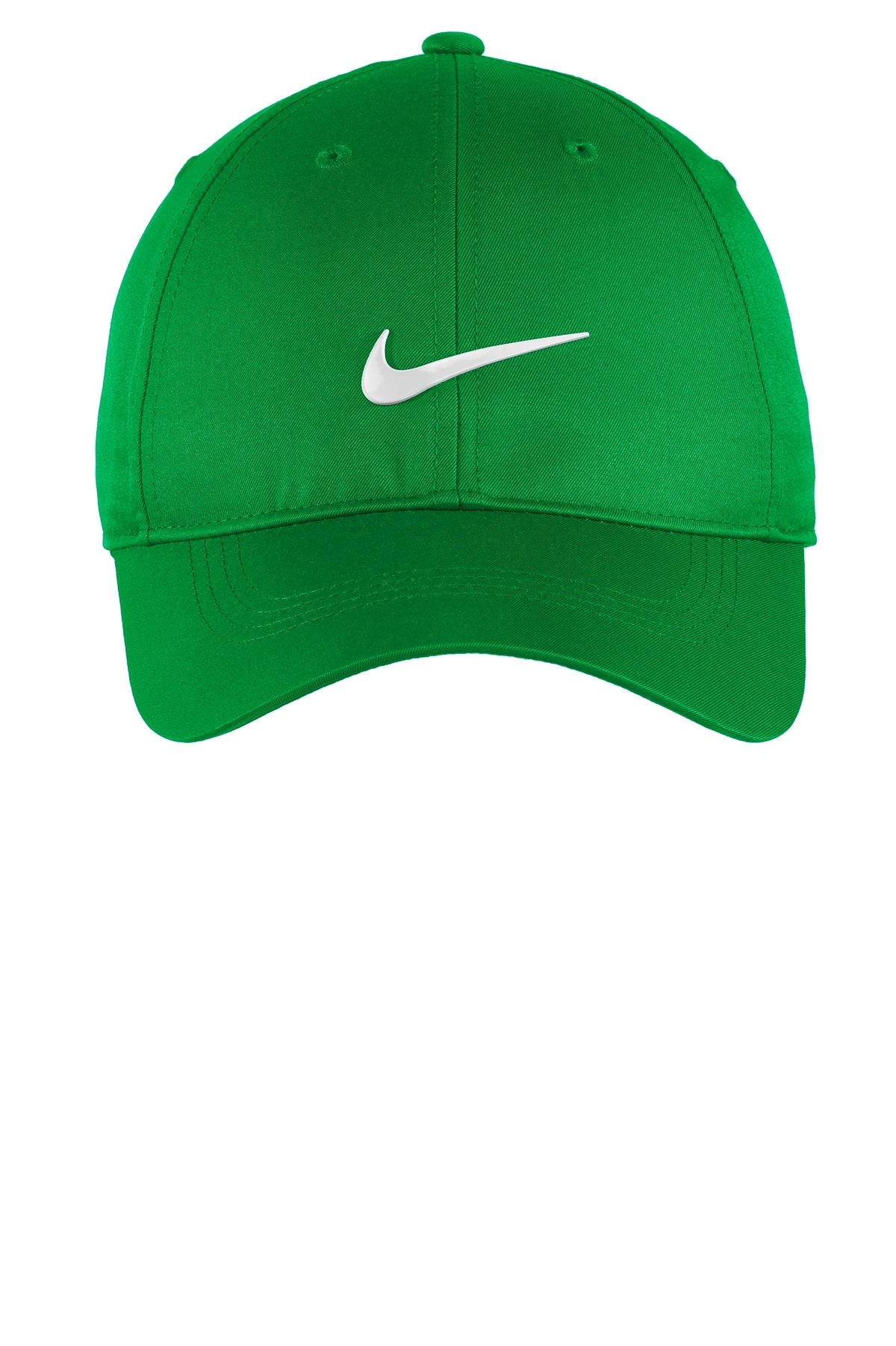 nike dri-fit swoosh front cap 548533 lucky green/ white