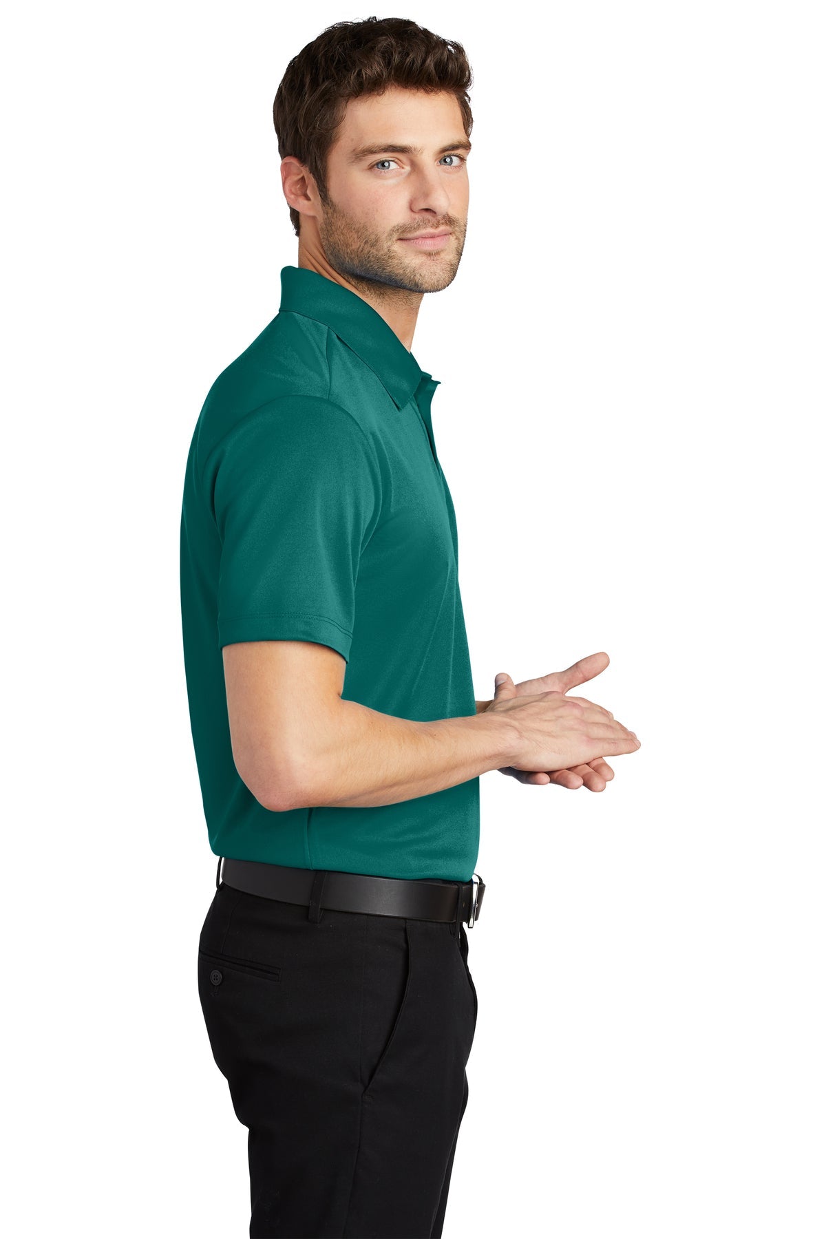 port authority_k540 _teal green_company_logo_polos