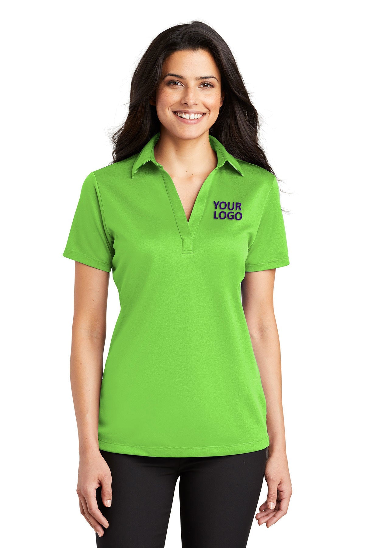 port authority lime l540 custom polo shirts for work
