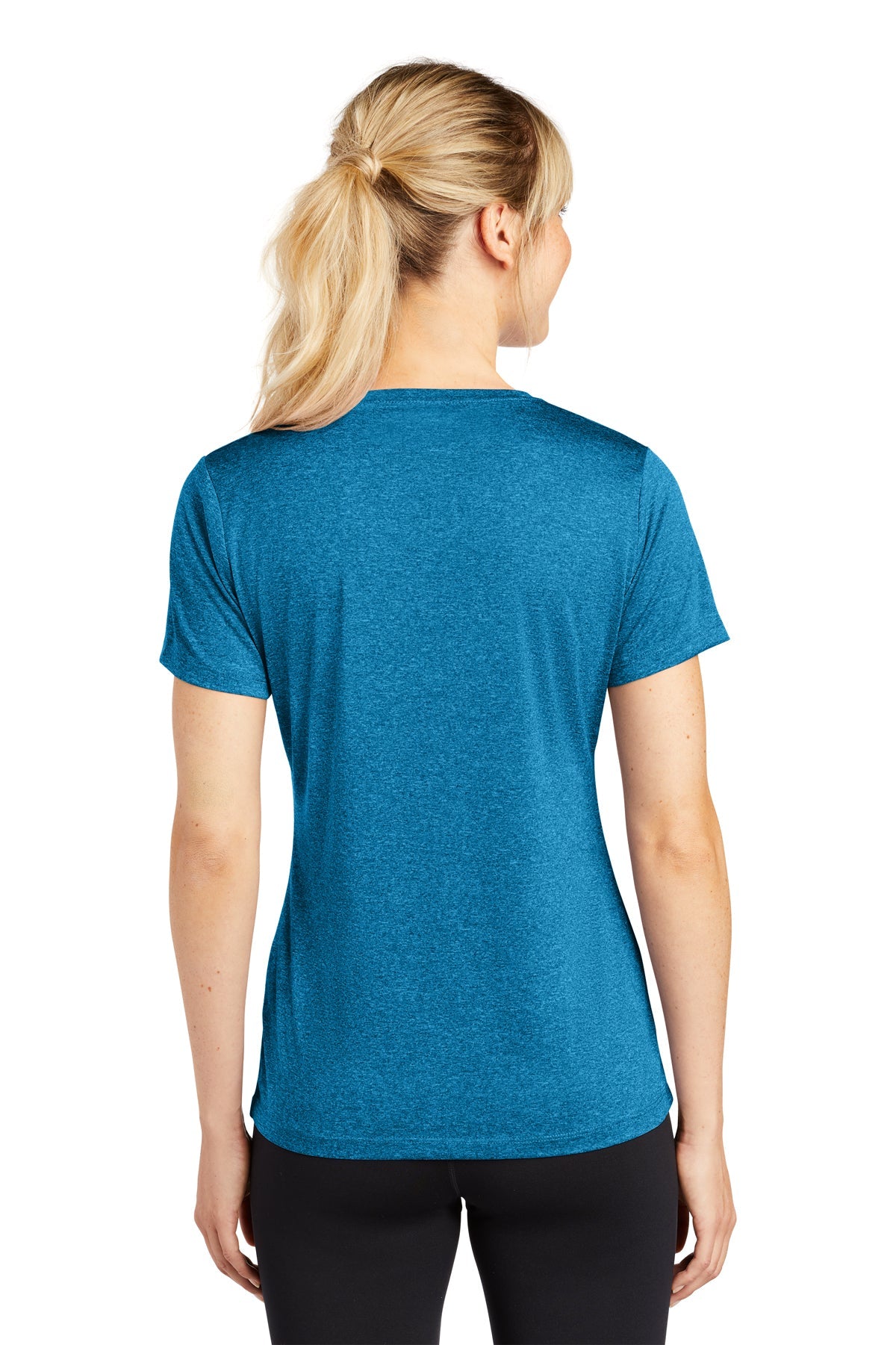 Sport-Tek Ladies Heather Contender Scoop Neck Tee