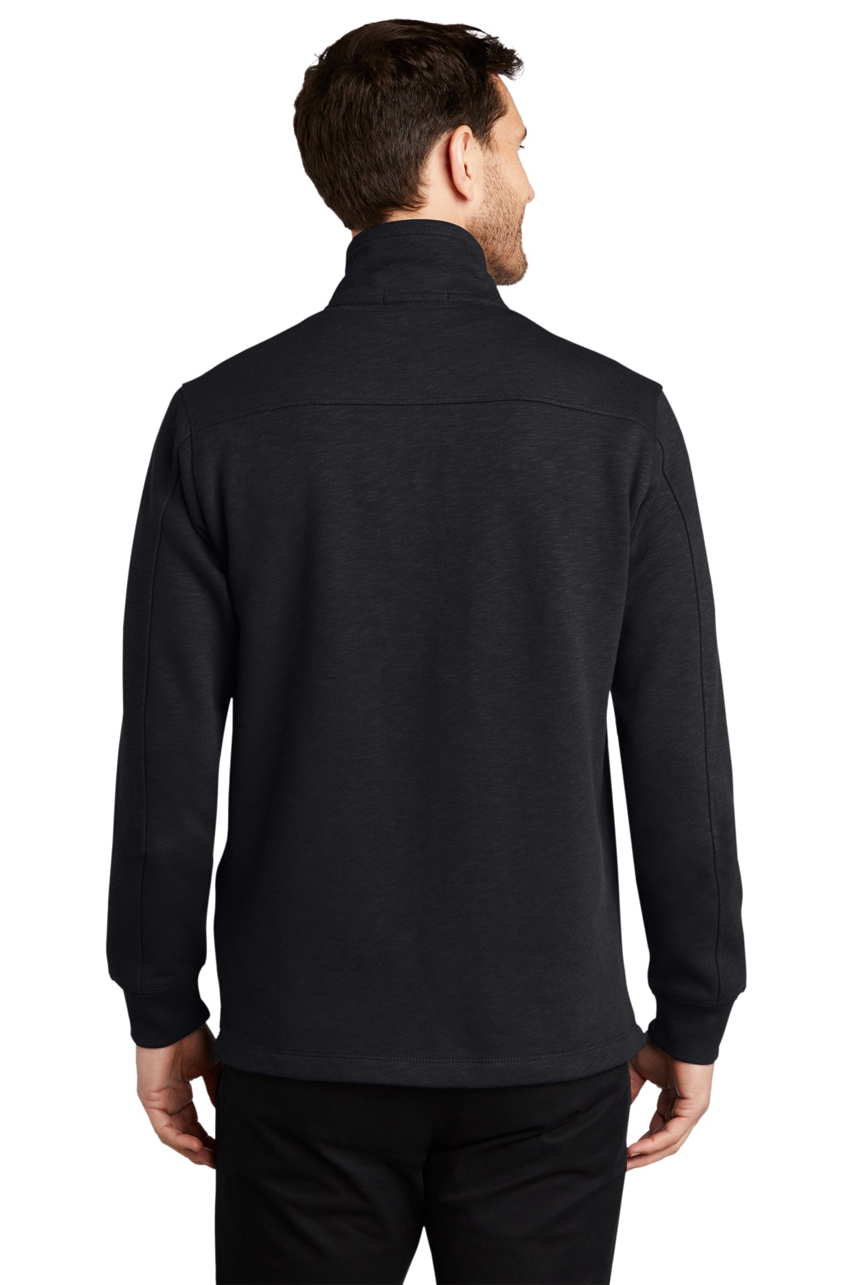 port authority_f295 _black_company_logo_sweatshirts