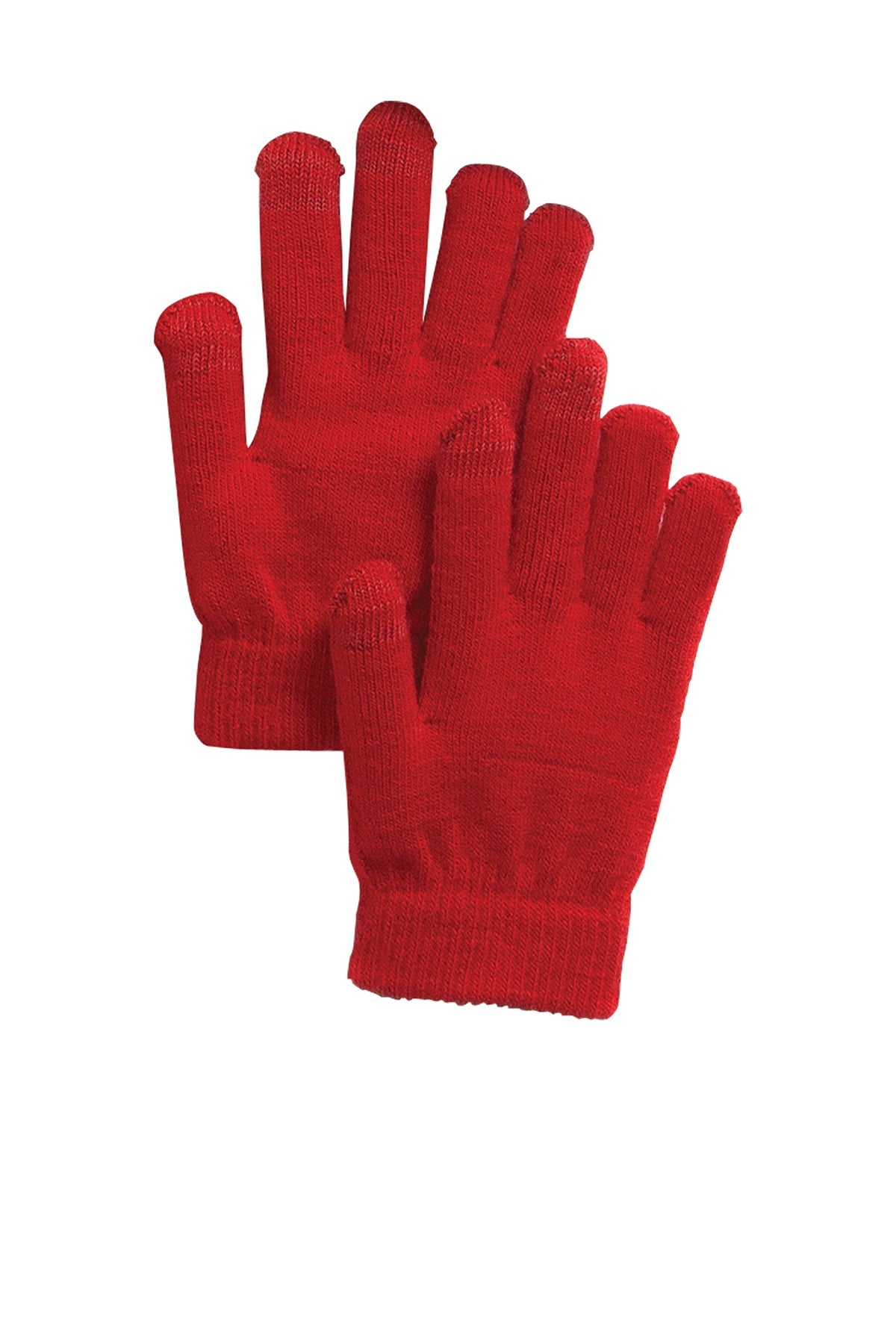 sport tek spectator gloves sta01 true red
