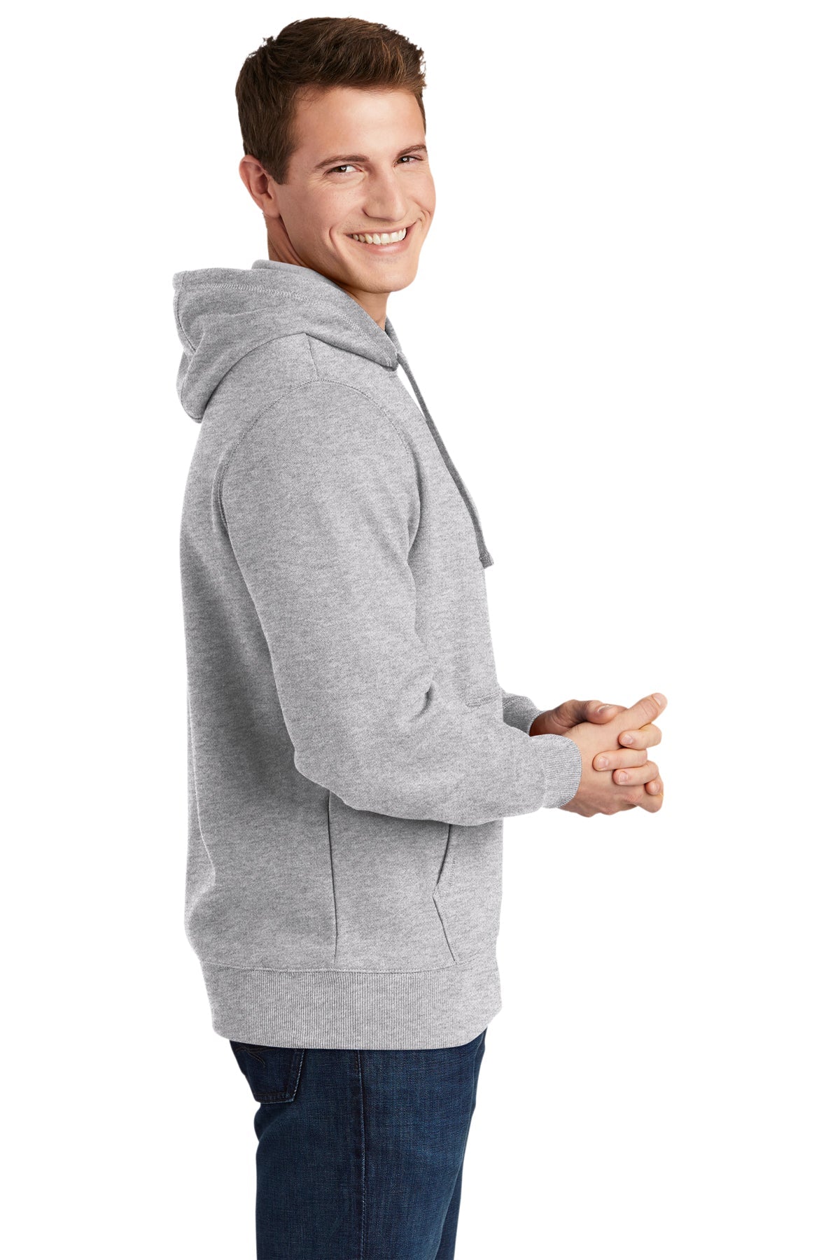 Sport-Tek Tall Pullover Branded Hooded Sweatshirts, Athletic Heather