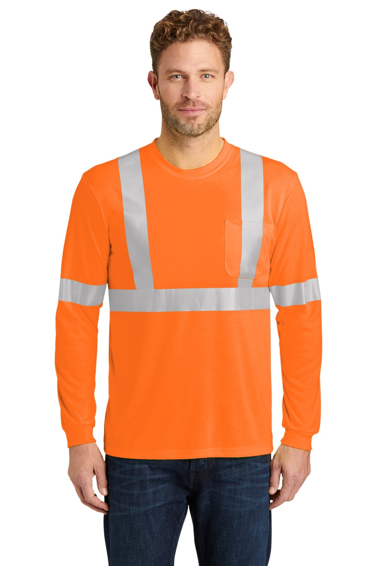 CornerStone ANSI 107 Class 2 Long Sleeve Safety T-Shirt