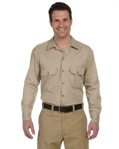 Dickies 2 Long-Sleeve Work Shirt 574 Khaki