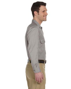 dickies_574_silver gray_company_logo_button downs