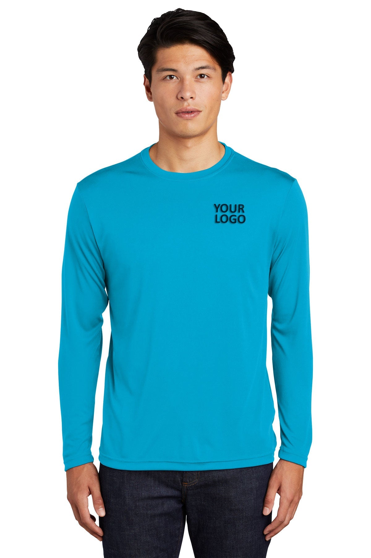Sport-Tek Tall Long Sleeve PosiCharge Branded Competitor Tee's, Atomic Blue
