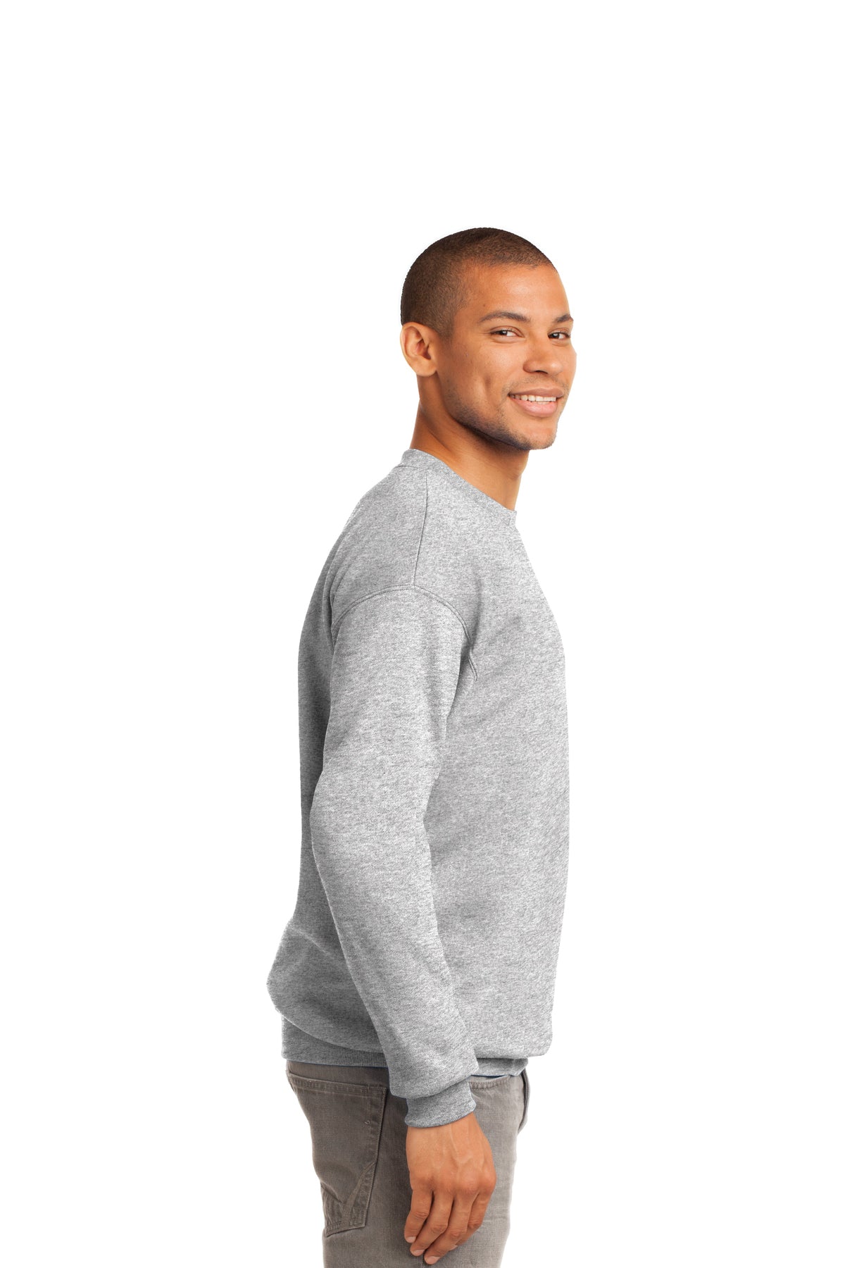 Port & Company Tall Essential Fleece Custom Sweatshirts, Ash