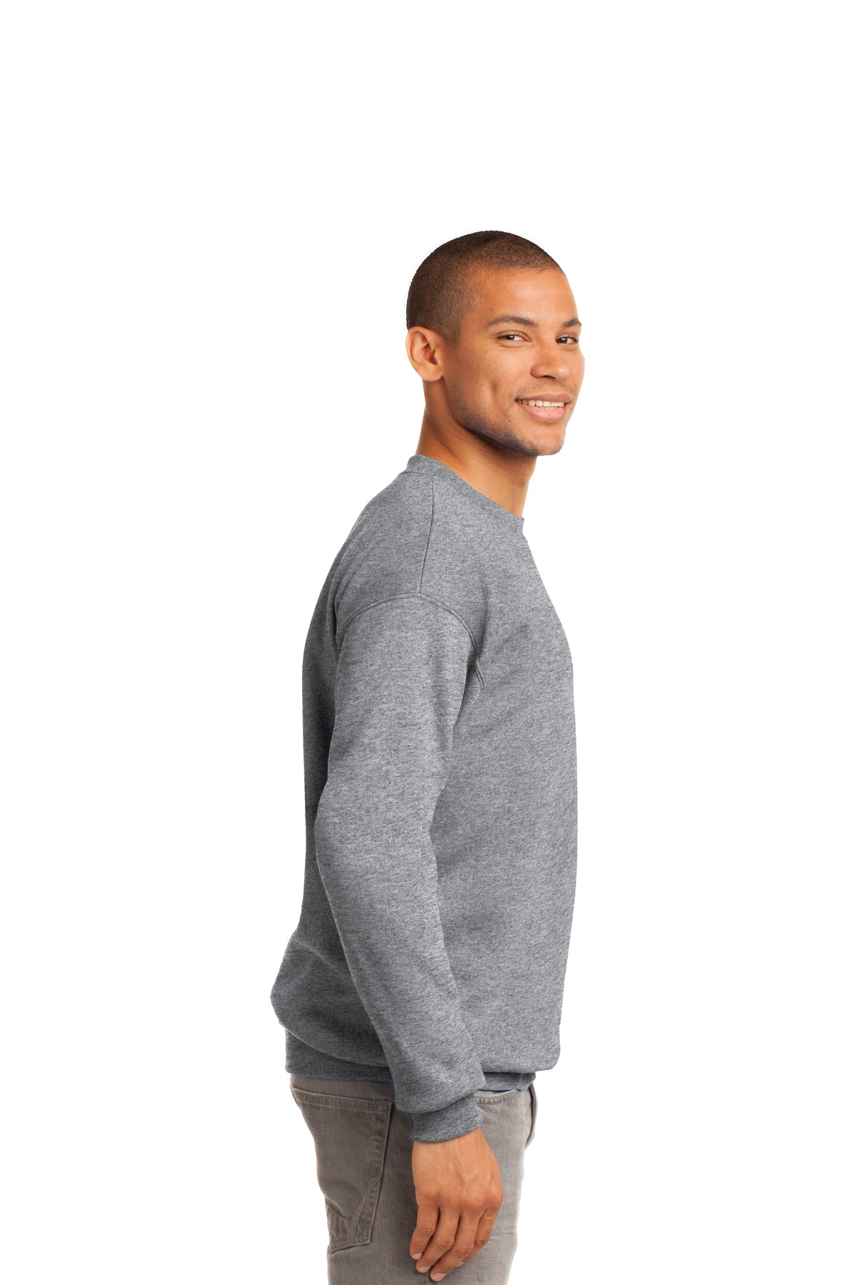 Port & Company Tall Essential Fleece Custom Sweatshirts, Athletic Heather