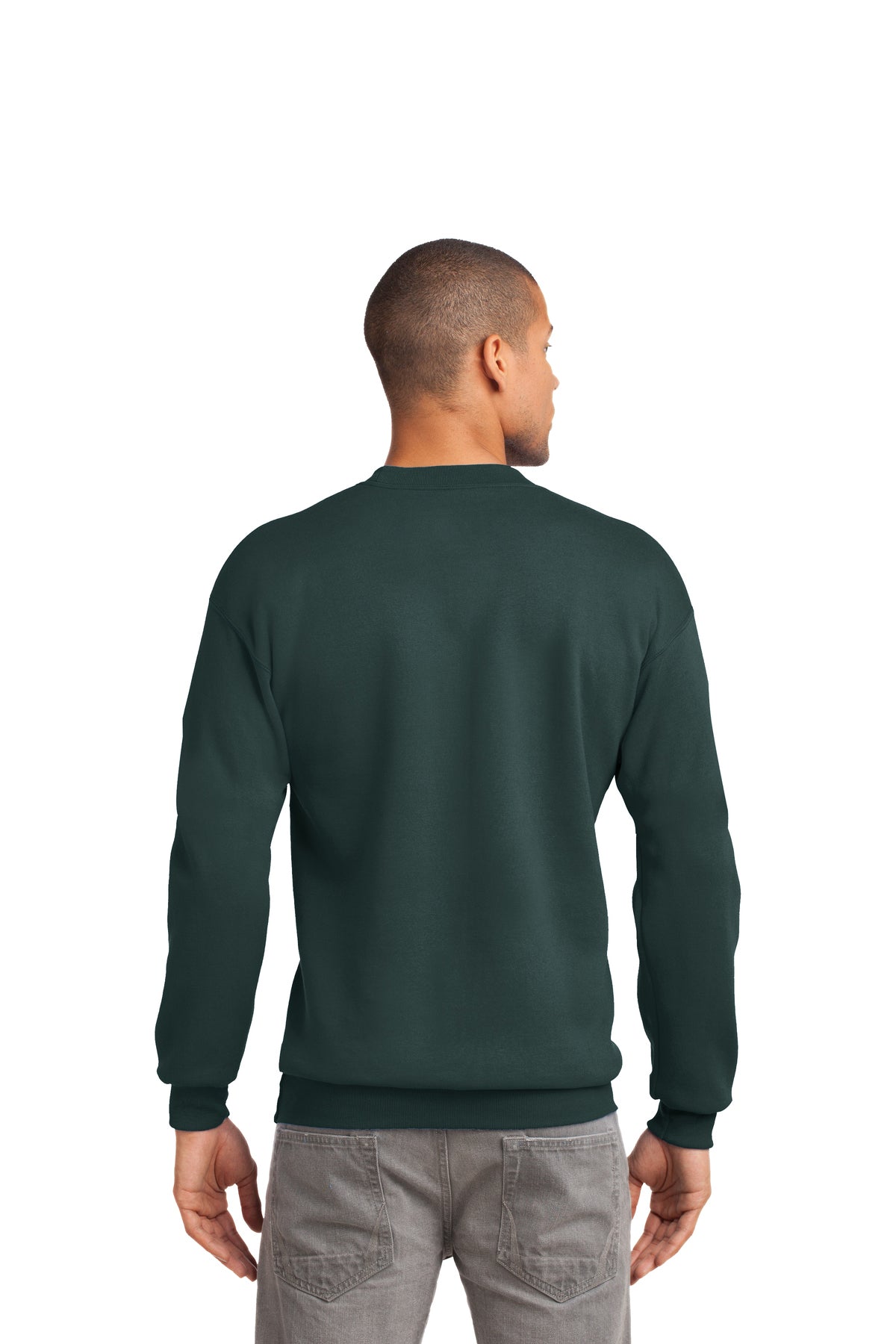 port & company_pc90t _dark green_company_logo_sweatshirts