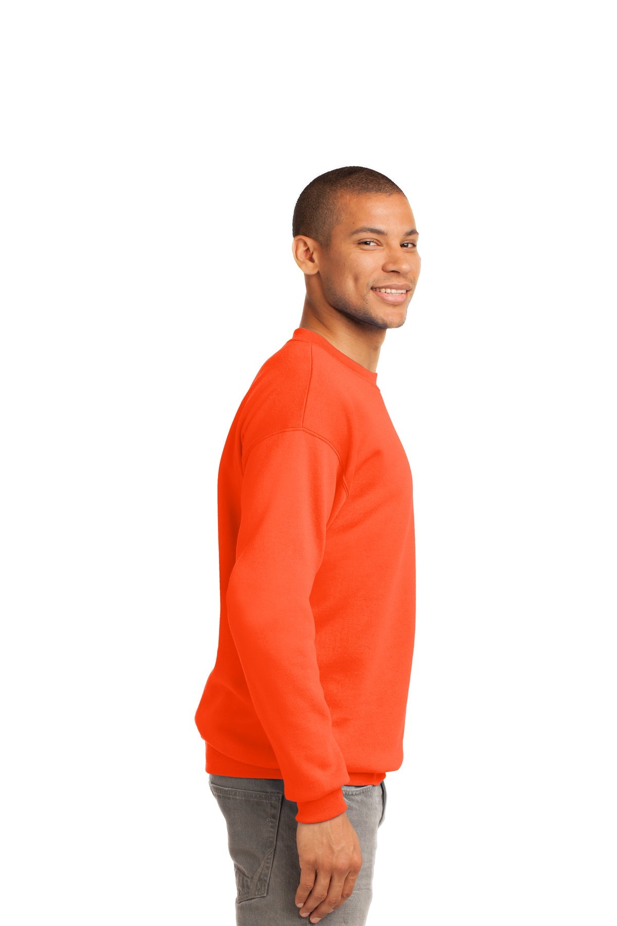 port & company_pc90t _safety orange_company_logo_sweatshirts