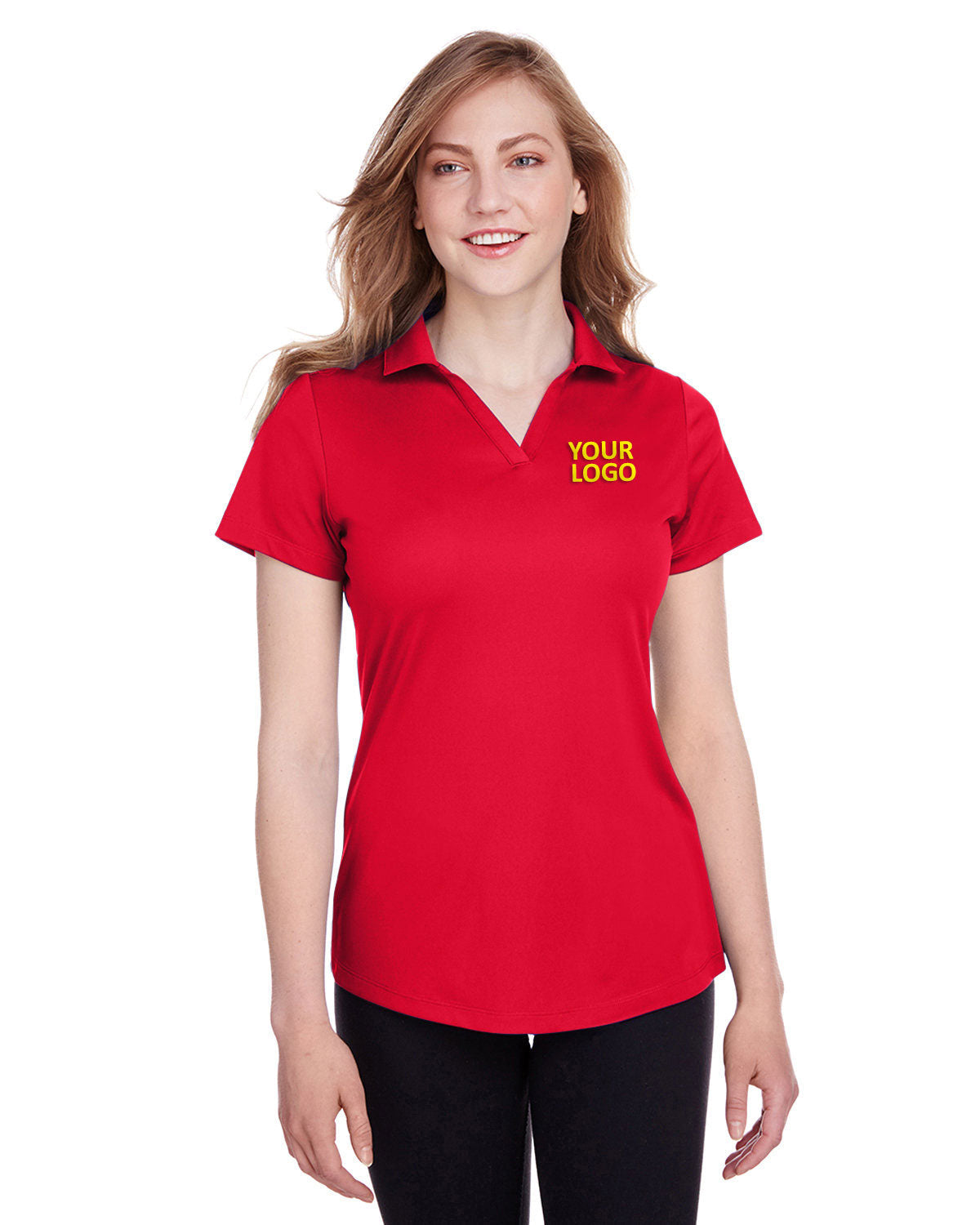 Puma High Risk Red 596800 custom polo shirts with logo