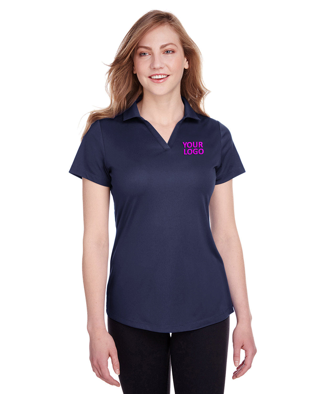 Puma Peacoat 596800 custom polo shirts with logo