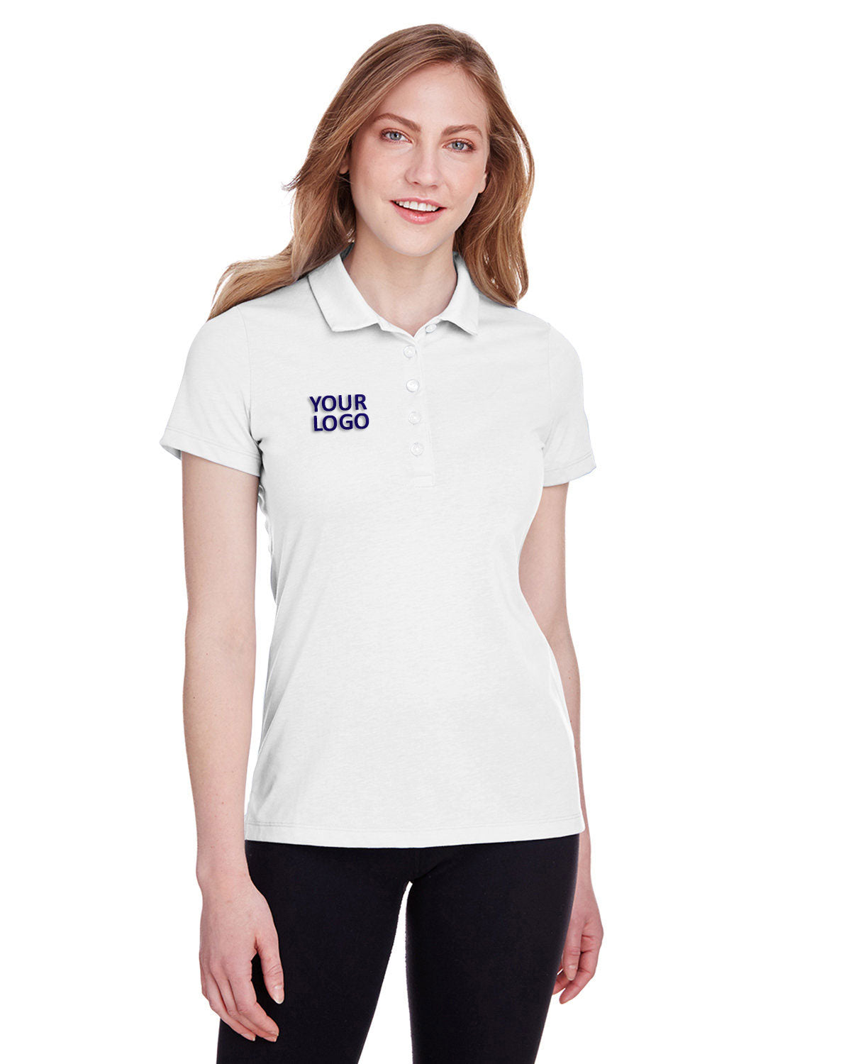 Puma Bright White 596921 custom logo polo shirts